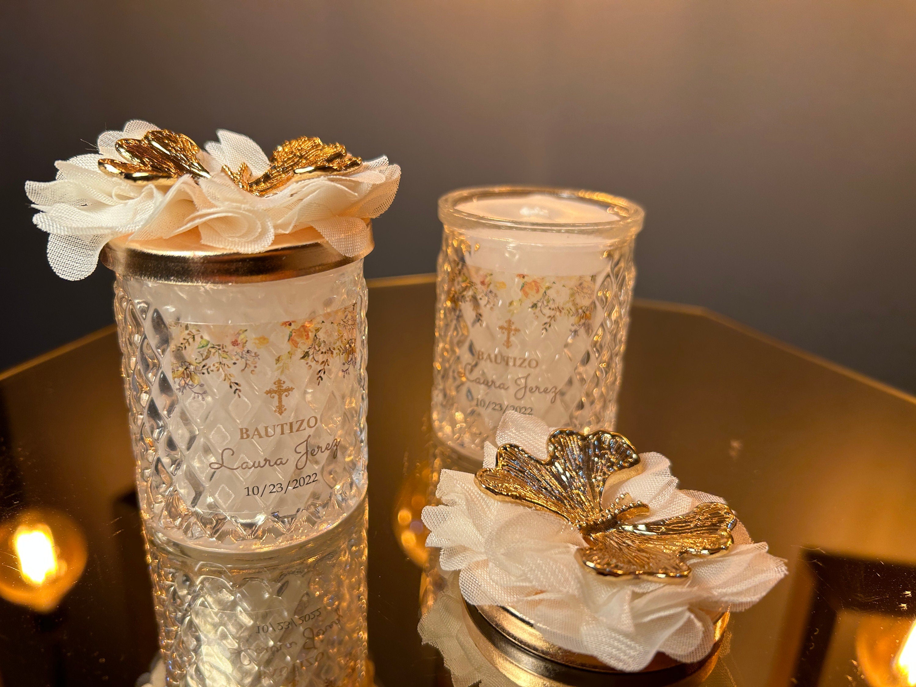 Butterfly Lid Candle Favors