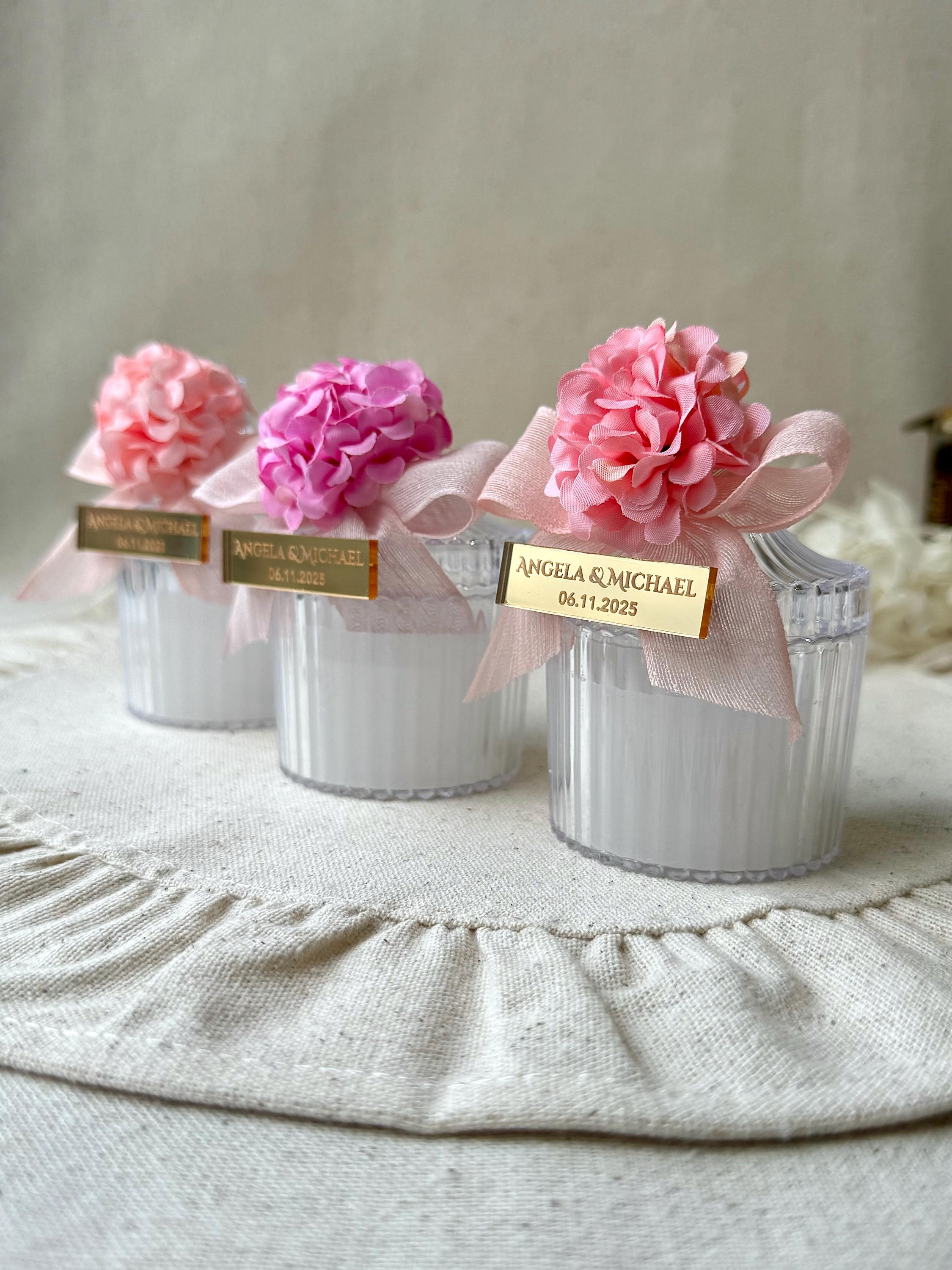 Personalized Candle Wedding Favor for Guests in Bulk, Bridal Shower Candle,Baby Shower Party Favors, Colorful Custom Candle Thank you Favors