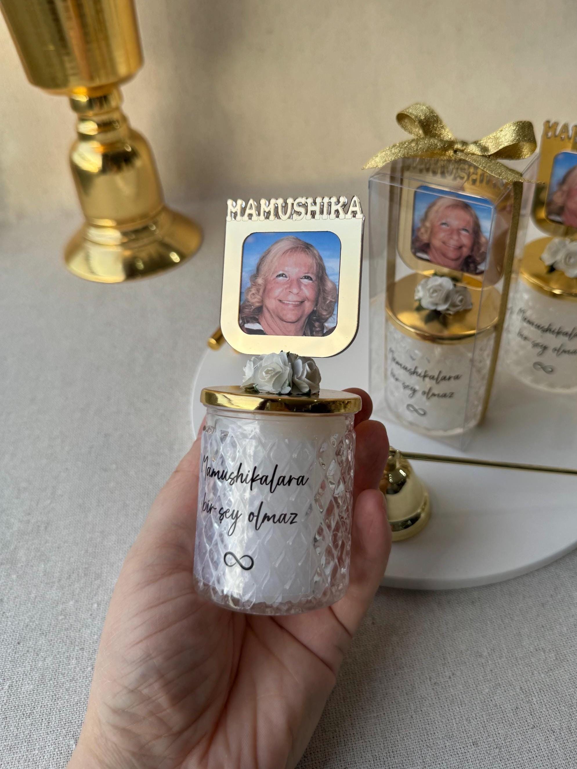 In Loving Memory Favors, Personalized Memorial Candle, Funeral Candle Favors , In Memory of Candle, Goodbyes are not forever Funeral favors
