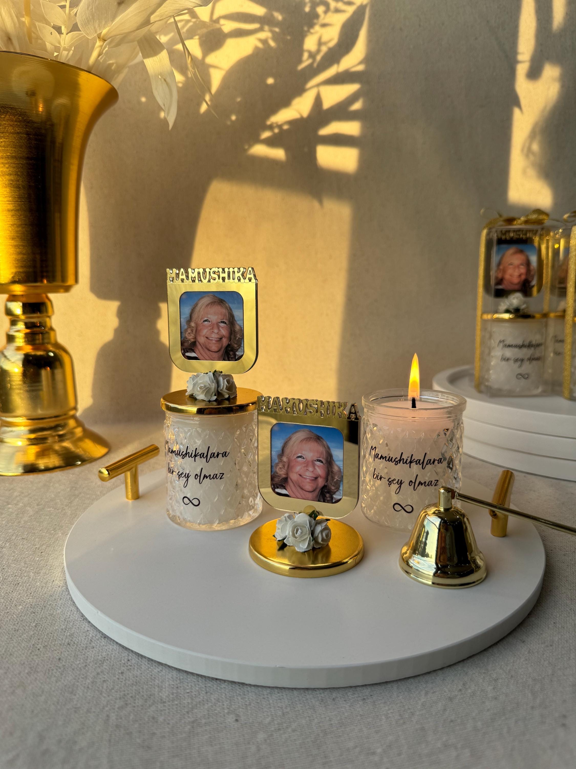 In Loving Memory Favors, Personalized Memorial Candle, Funeral Candle Favors , In Memory of Candle, Goodbyes are not forever Funeral favors