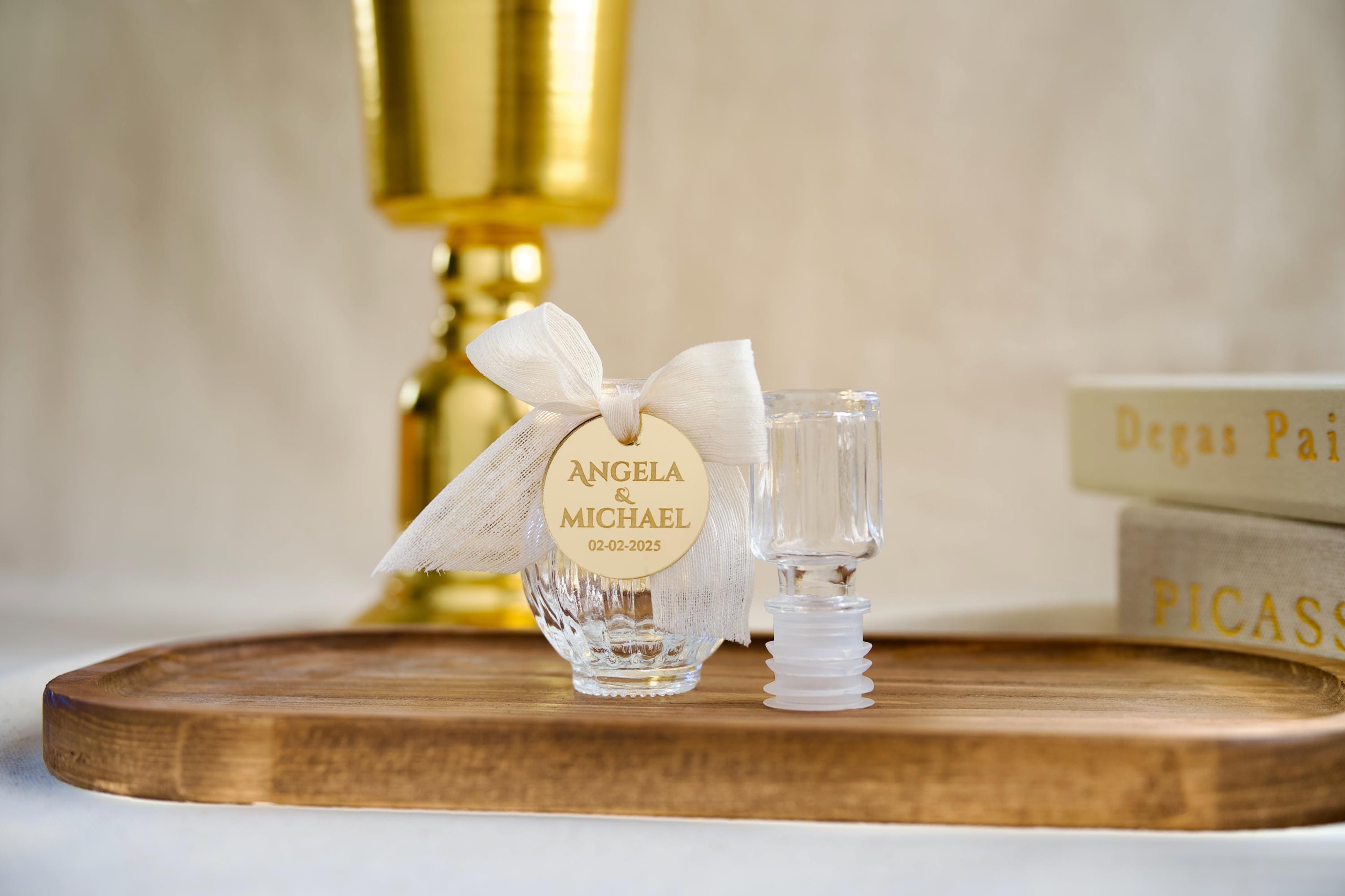 Personalized Empty Holy Water Glass Bottle, Baptism Favors, Holy Communion Favor for Guests, 50 cc Blessed Holy Water Bottle, Religious Gift