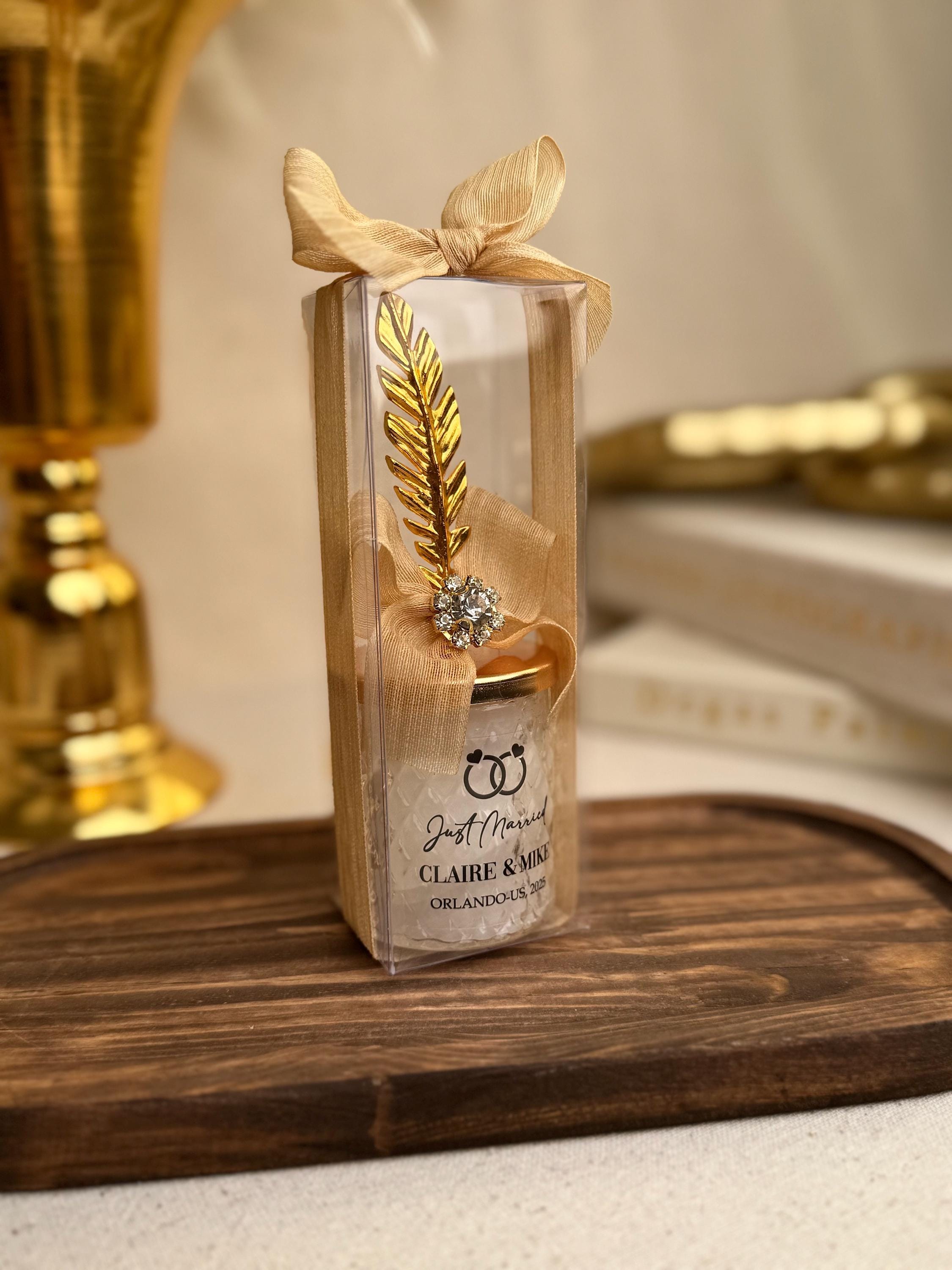 Personalized Wedding Candle Favor for Guest • Bridal Shower Favors • Bulk Wedding Favors • Thank you Favors • Candle Favors for Guests
