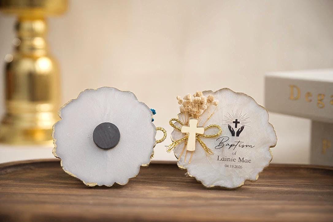 Baptism gift, Keepsake for baptism, Baptism favors, Communion favor, Christening favors, Confirmation, Dedication, Fridge magnet