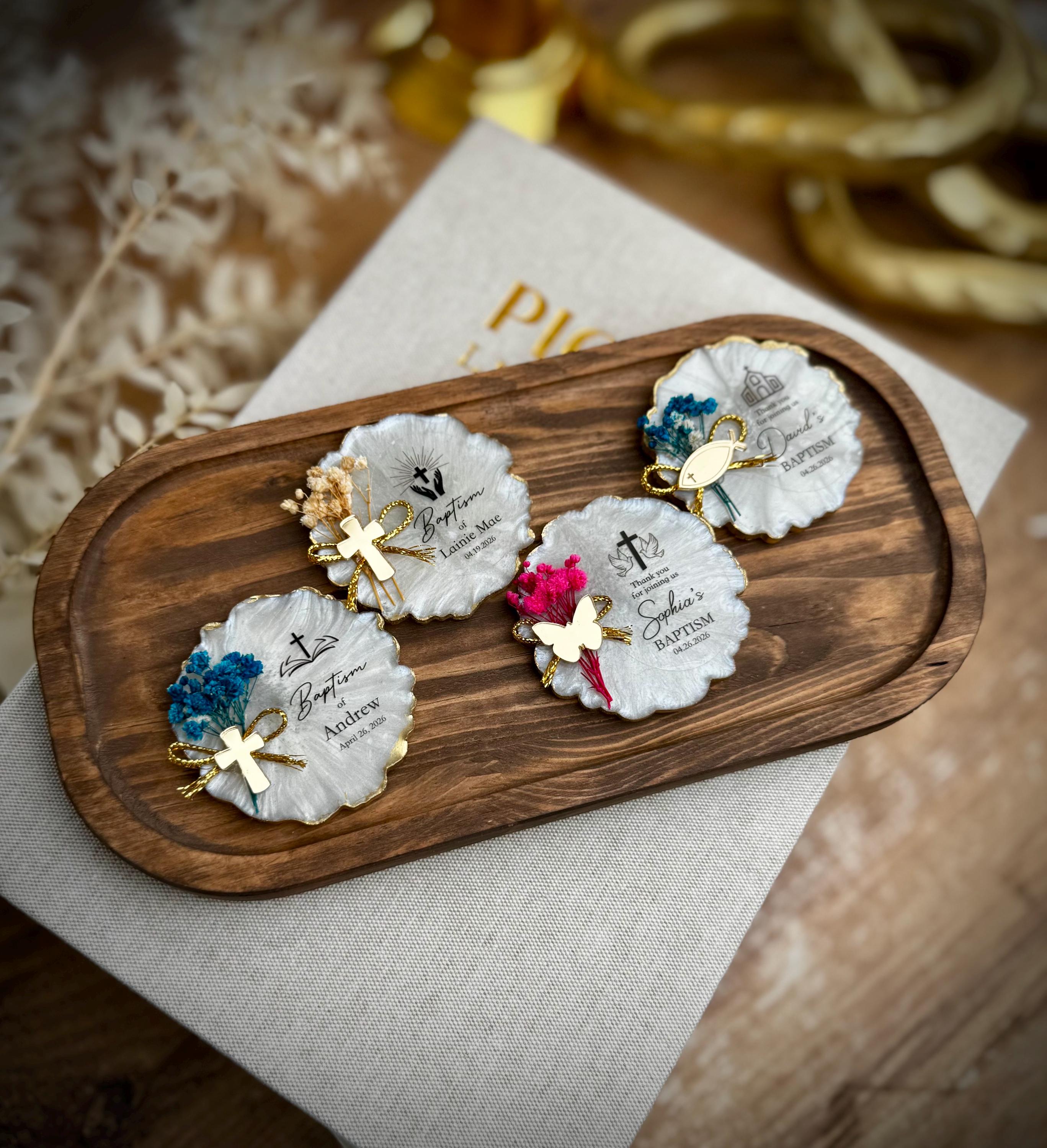 Baptism gift, Keepsake for baptism, Baptism favors, Communion favor, Christening favors, Confirmation, Dedication, Fridge magnet