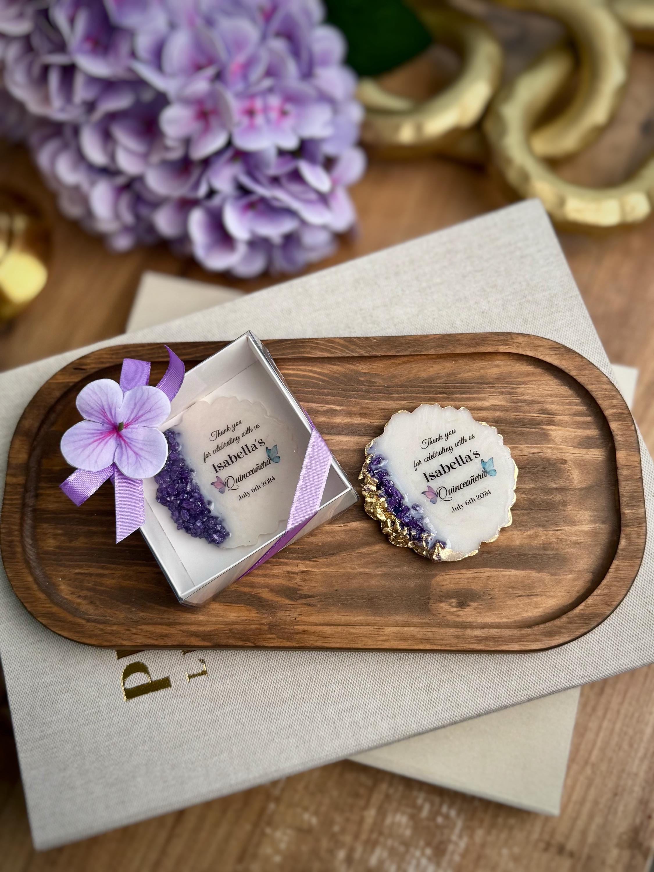 Personalized Sweet 16 Favors, Baptism Epoxy Magnet, Quinceañera, Confirmation, Christening Gift, Custom Epoxy Fridge Magnet, First Communion