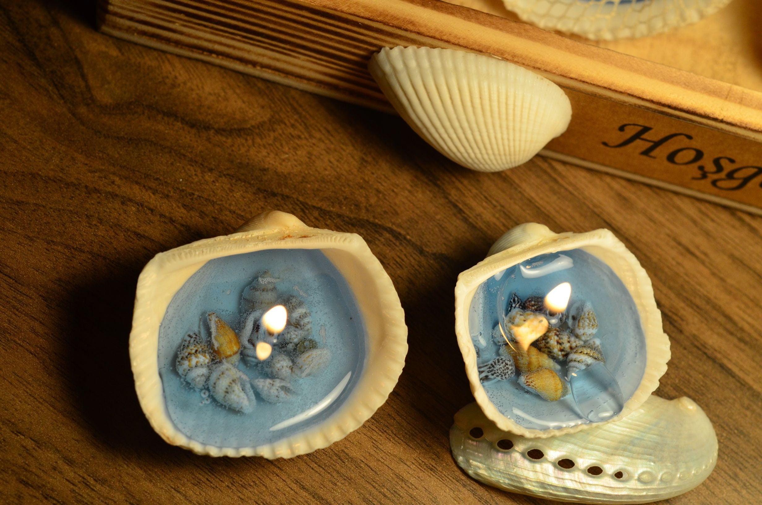 Handmade Beach Wedding Sea Shell Candle favor For Guests, Baby Shower, Ocean Theme Candle Beach Party Favor 25 PCS