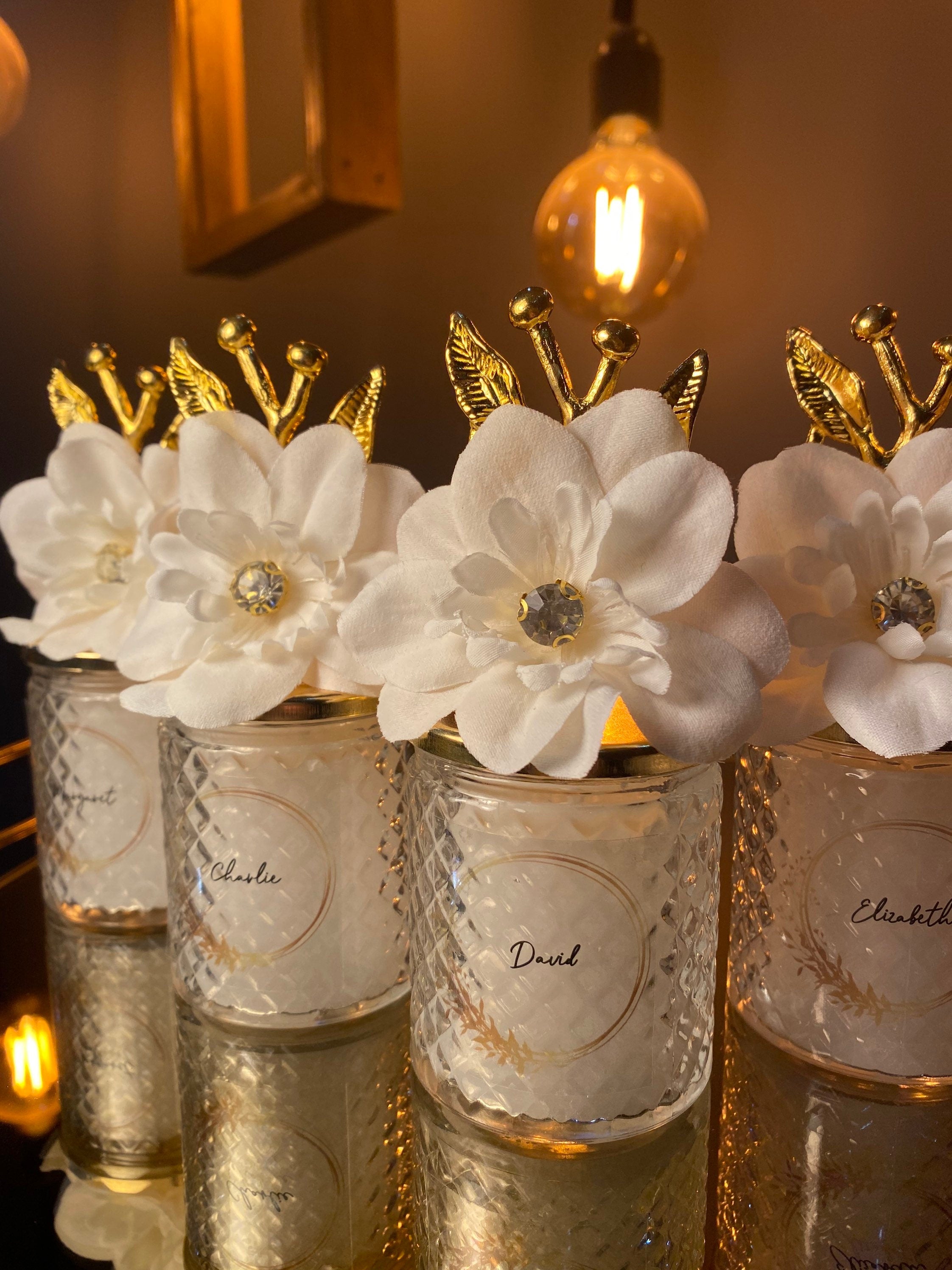 Personalized Wedding Candle Favors