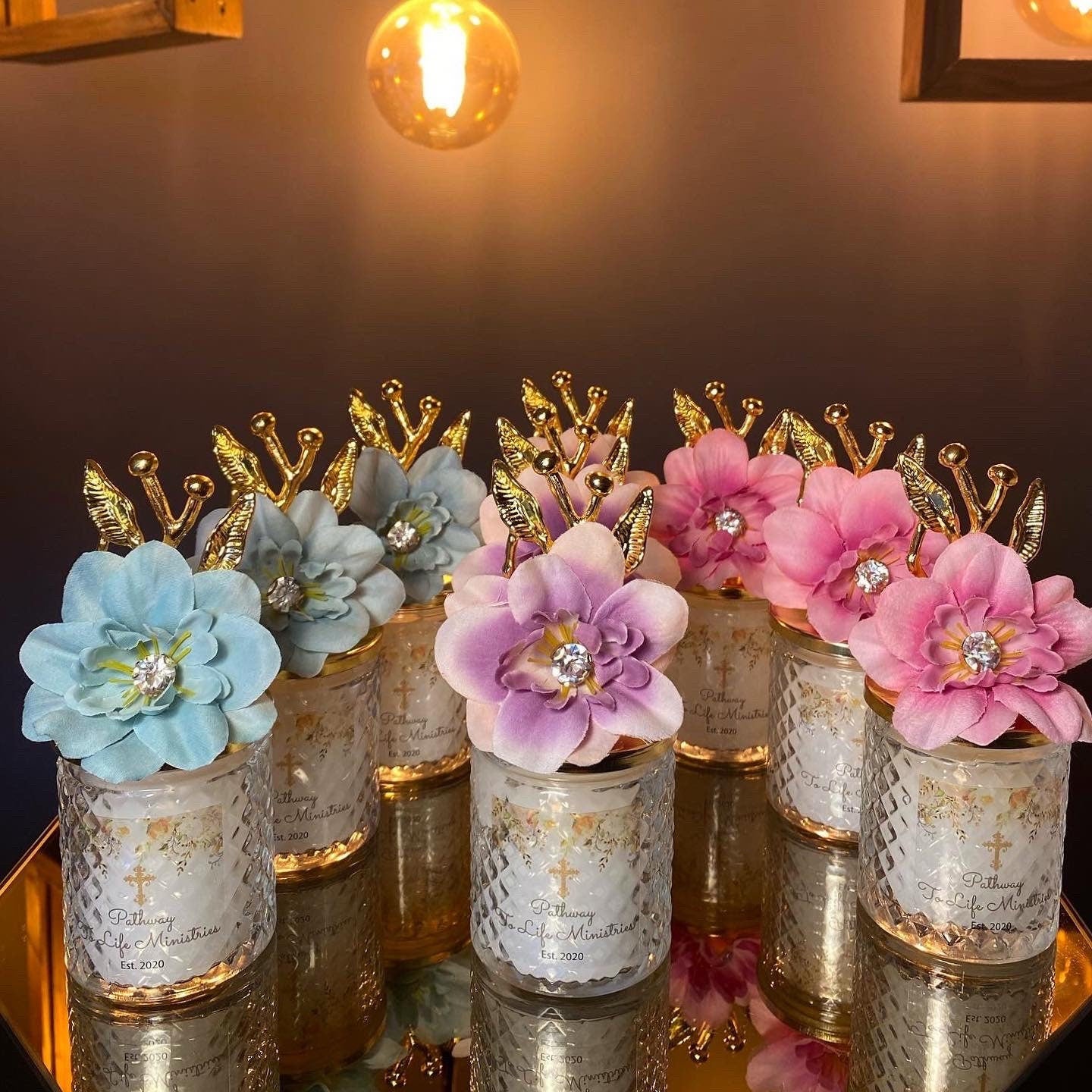 Personalised Wedding Candle Favors