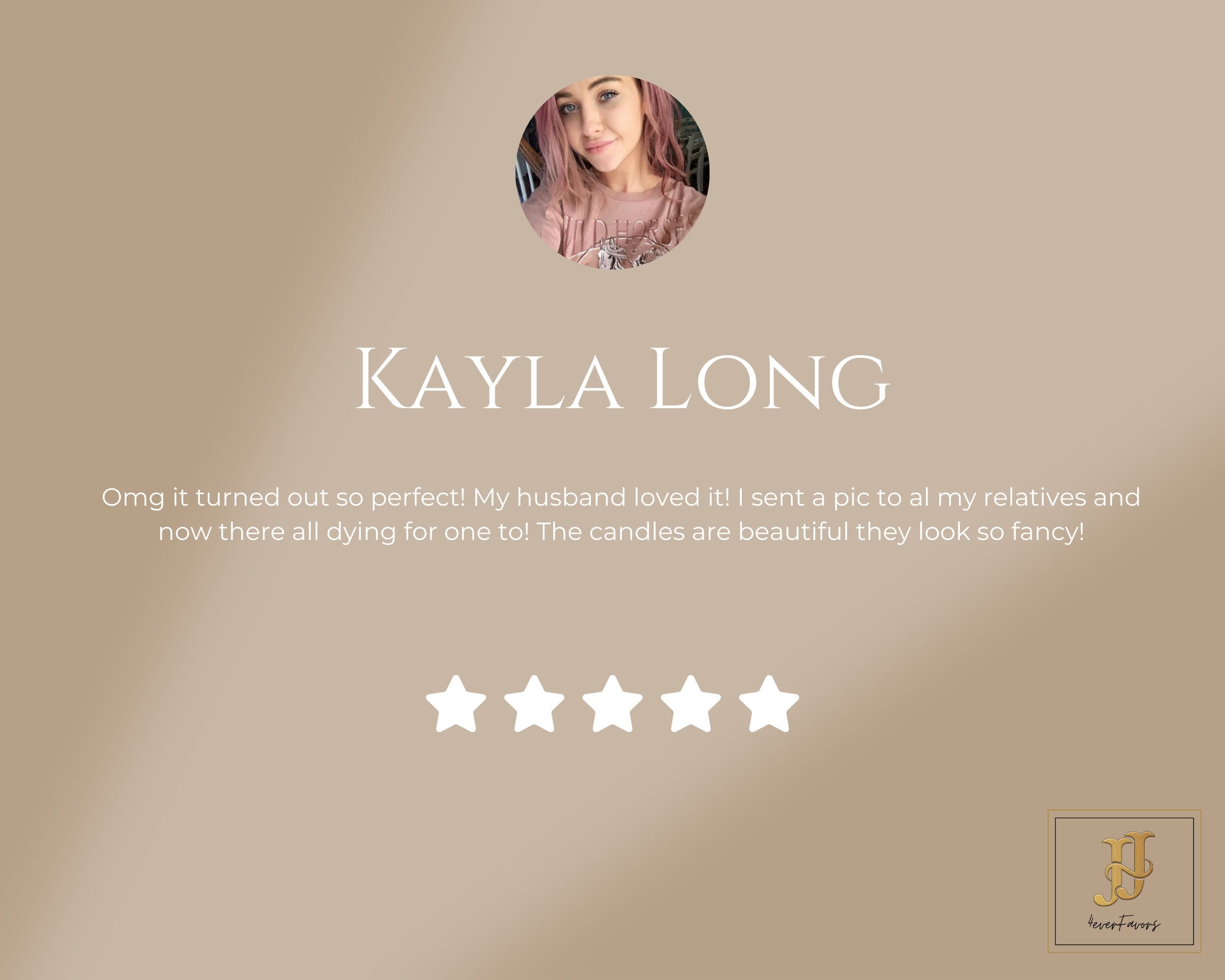Personalised Wedding Candle Favors