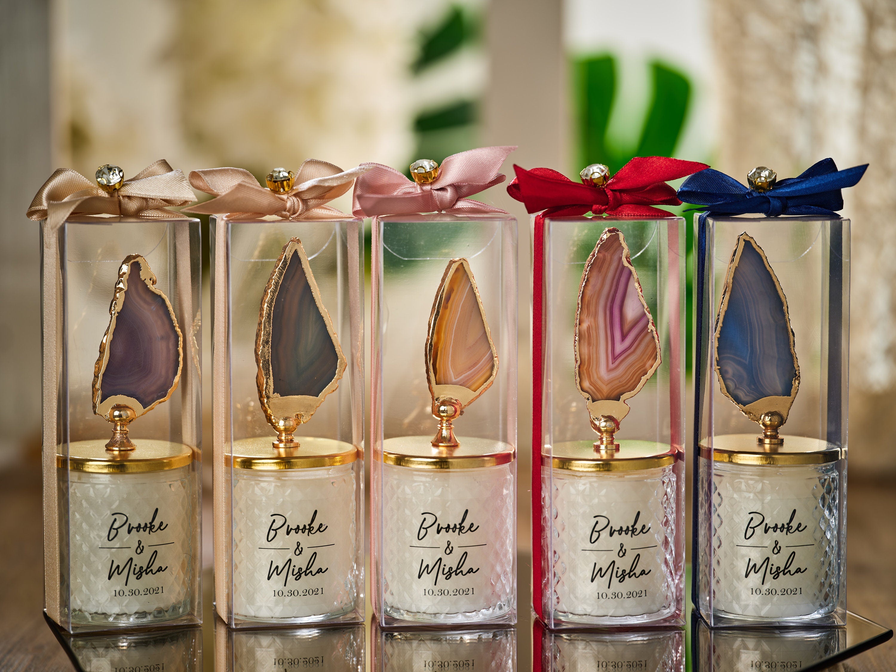 Gem Stone Candle Favors