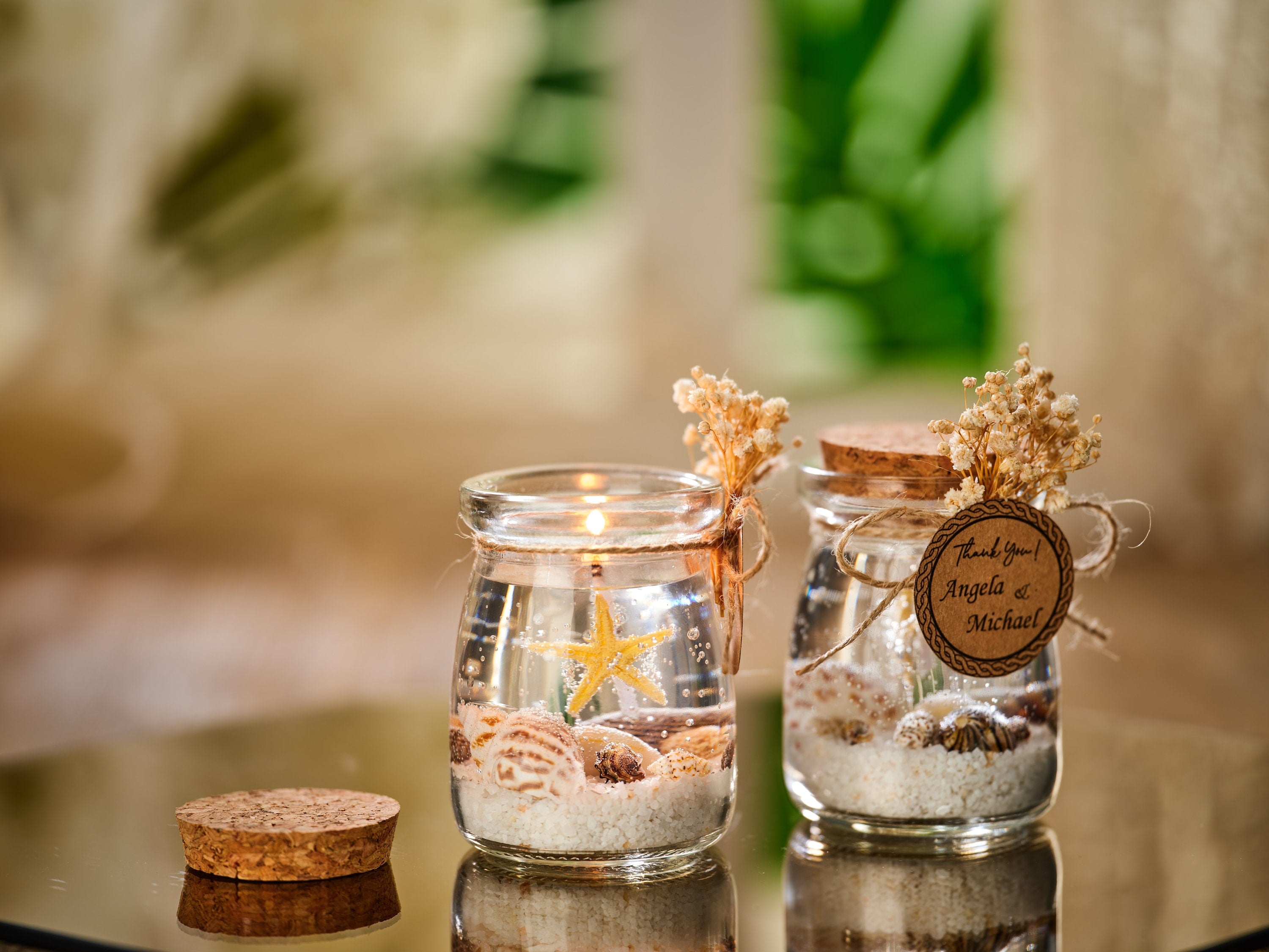 Sea Shell Candle Favors