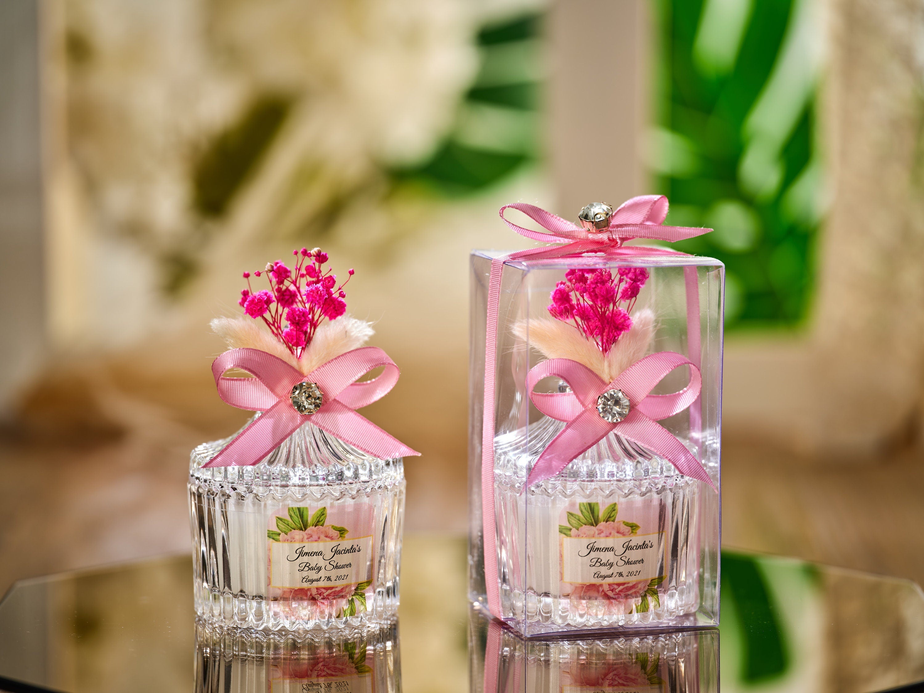 Personalized Wedding Candle Favors