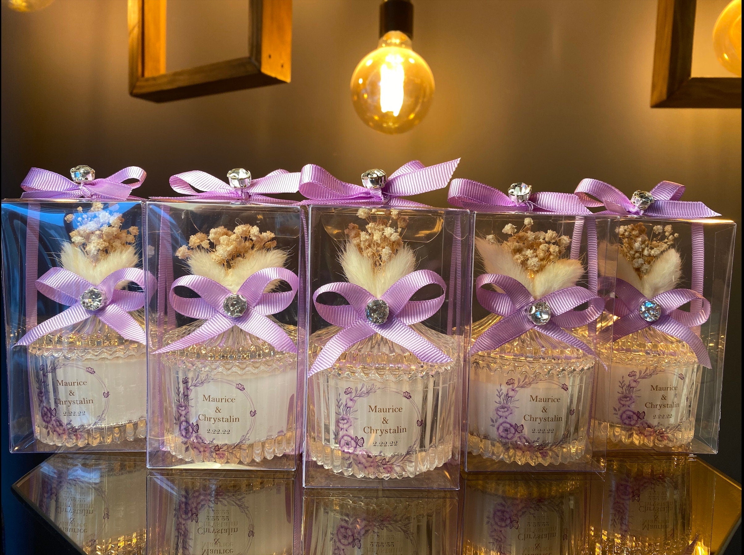 PERSONALIZED BULK WEDDING Favors for Guests . Luxury Baby Shower Favors . Thank You Candle Favors . Lavender Concept Wedding Gift Ideas