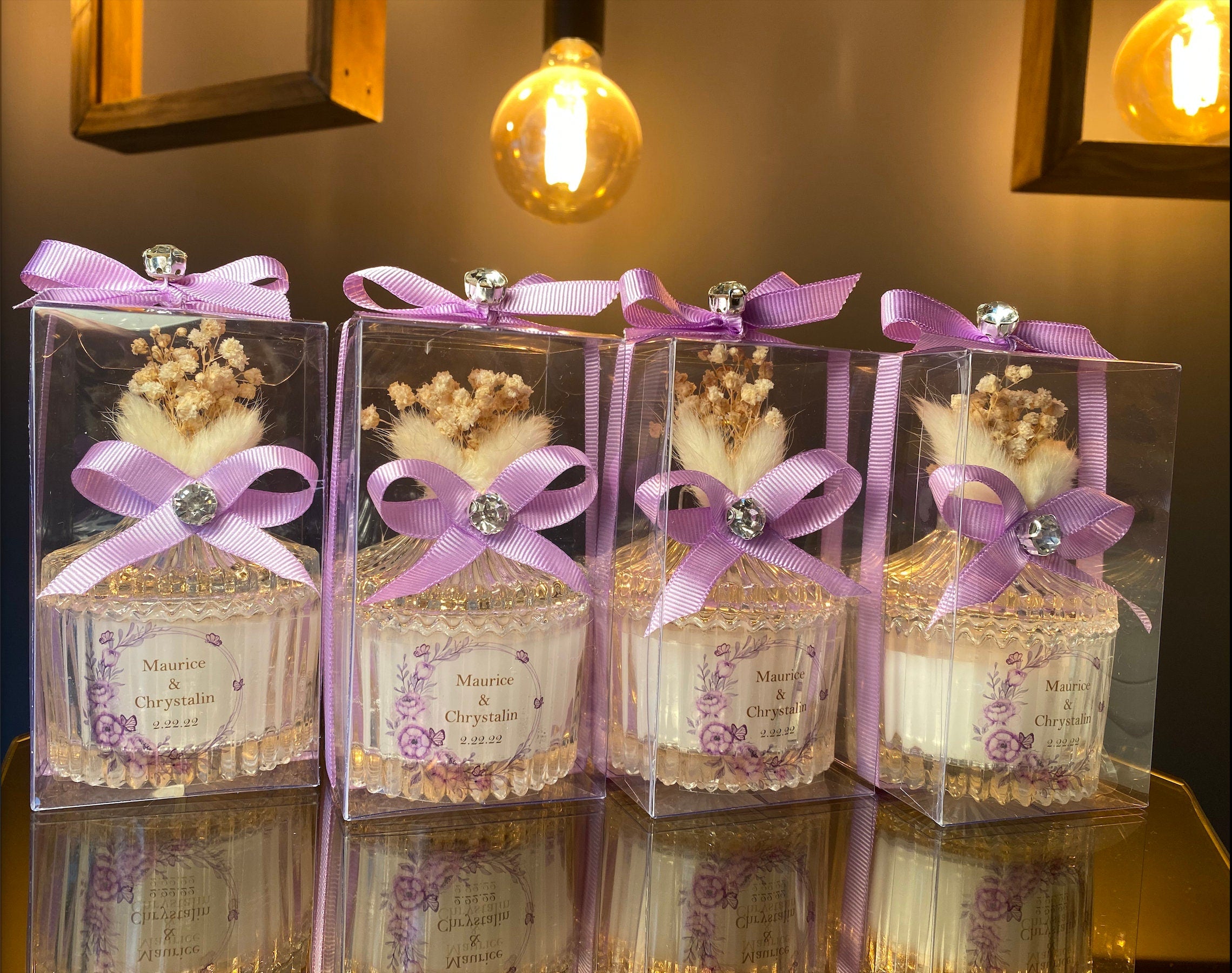 PERSONALIZED BULK WEDDING Favors for Guests . Luxury Baby Shower Favors . Thank You Candle Favors . Lavender Concept Wedding Gift Ideas