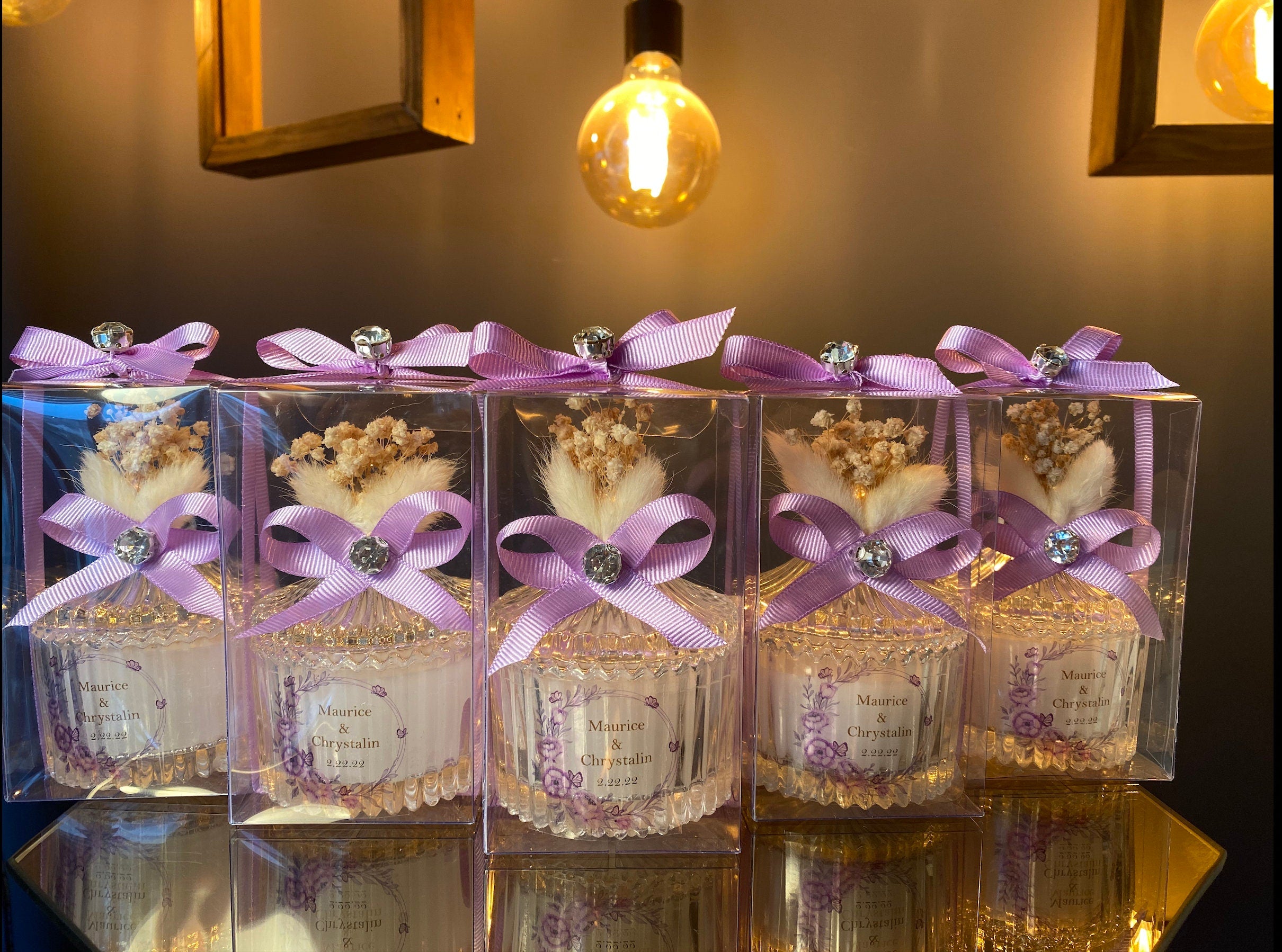 PERSONALIZED BULK WEDDING Favors for Guests . Luxury Baby Shower Favors . Thank You Candle Favors . Lavender Concept Wedding Gift Ideas