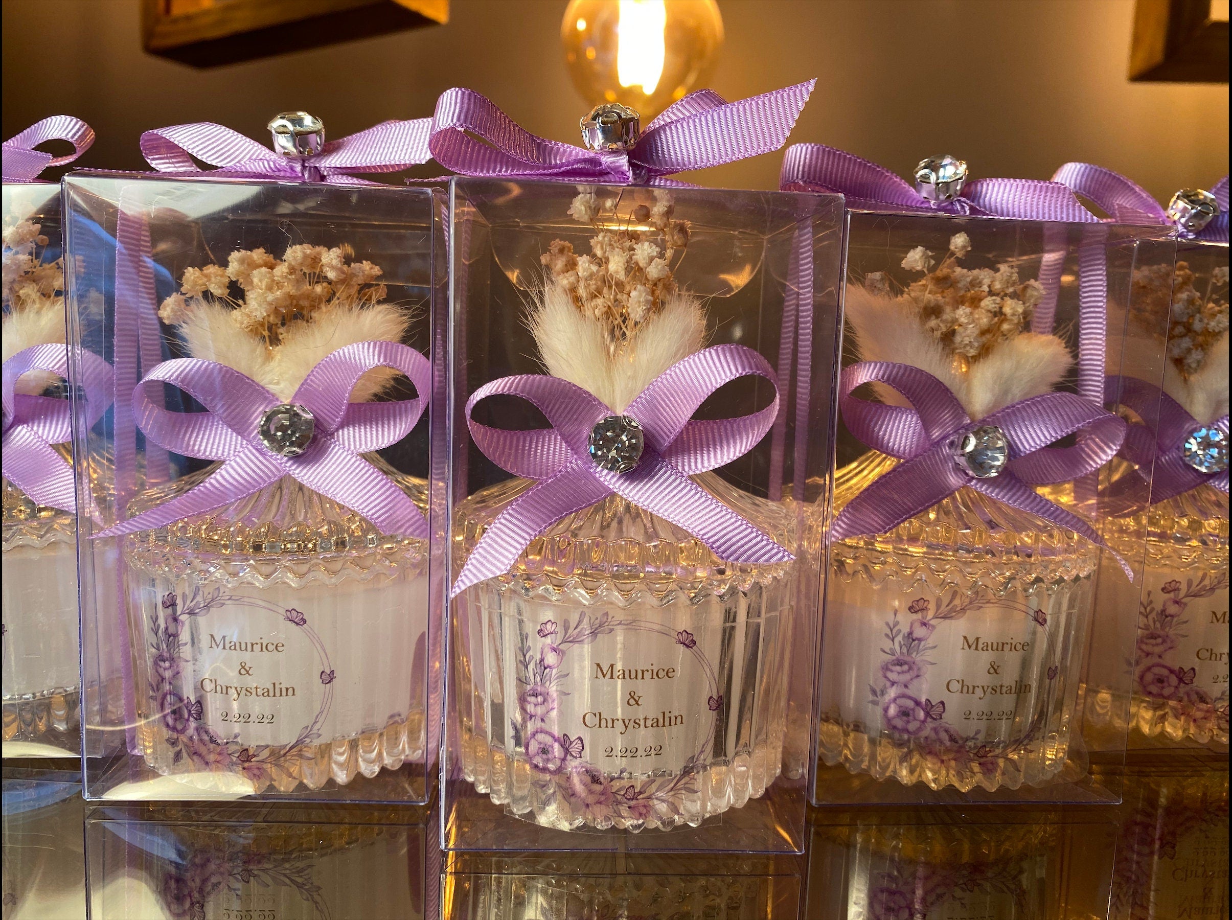 PERSONALIZED BULK WEDDING Favors for Guests . Luxury Baby Shower Favors . Thank You Candle Favors . Lavender Concept Wedding Gift Ideas