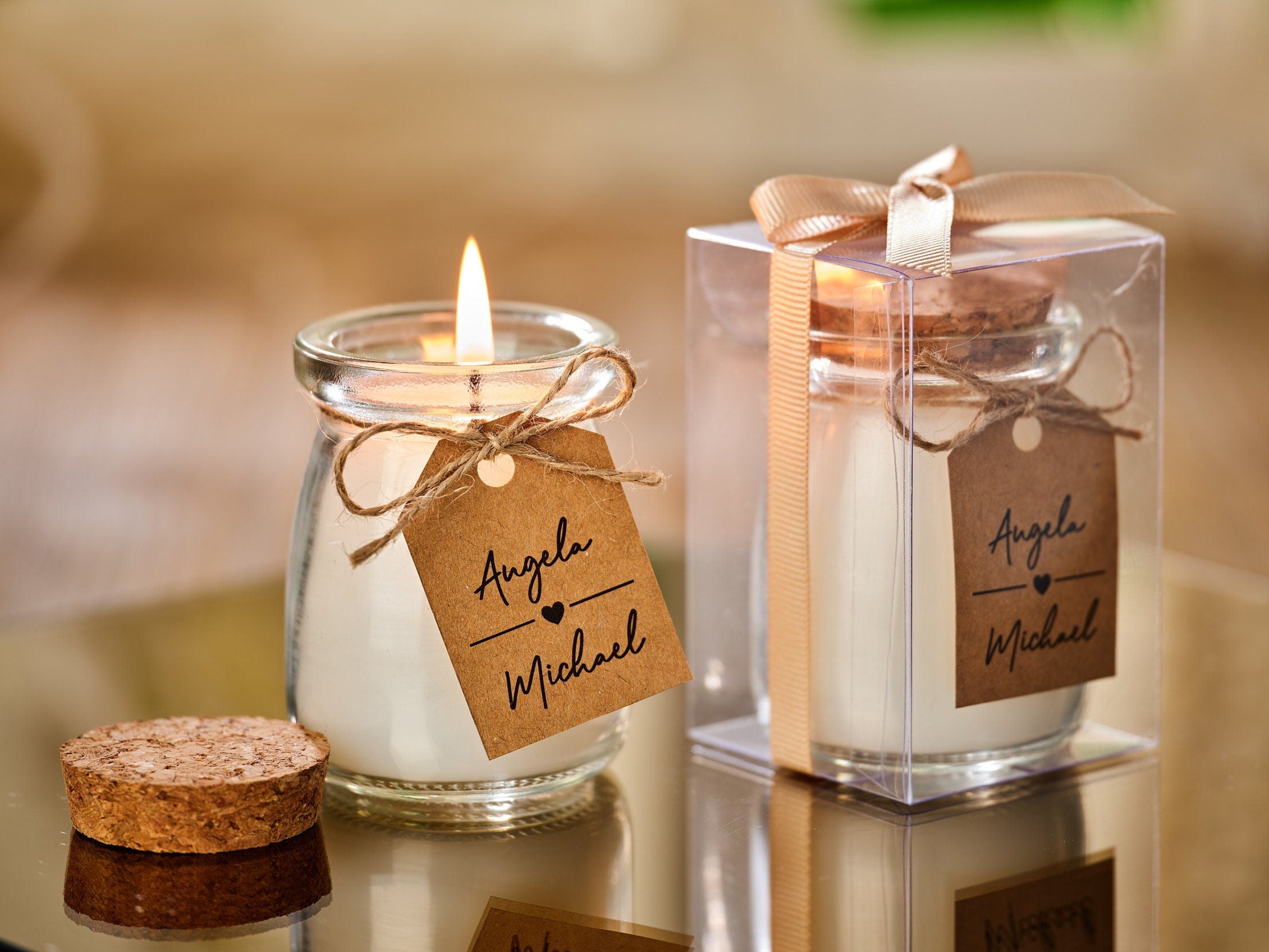 Glass Candle Favor