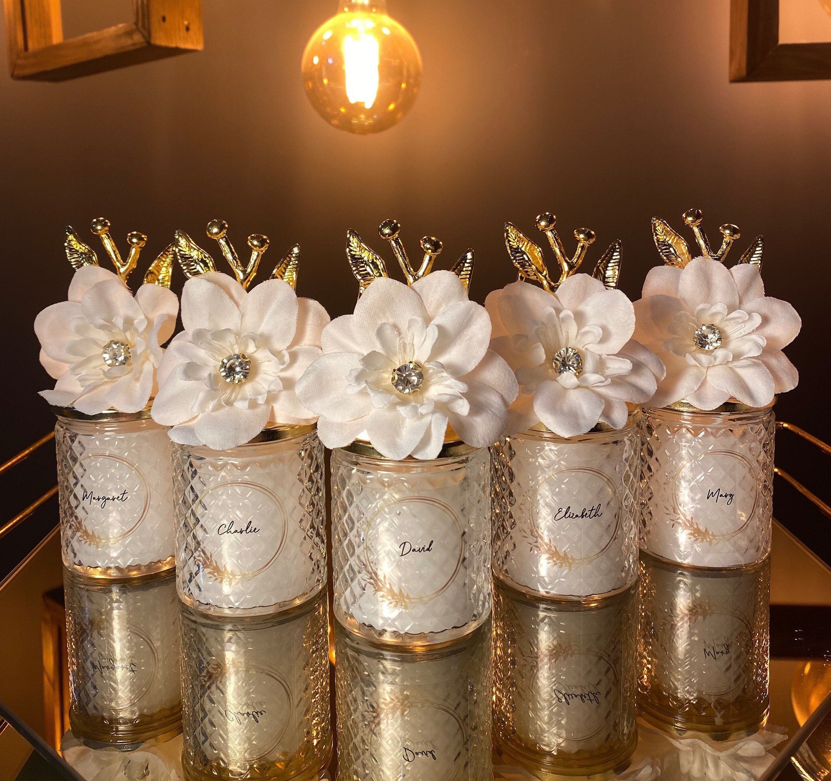 Personalized Wedding Candle Favors