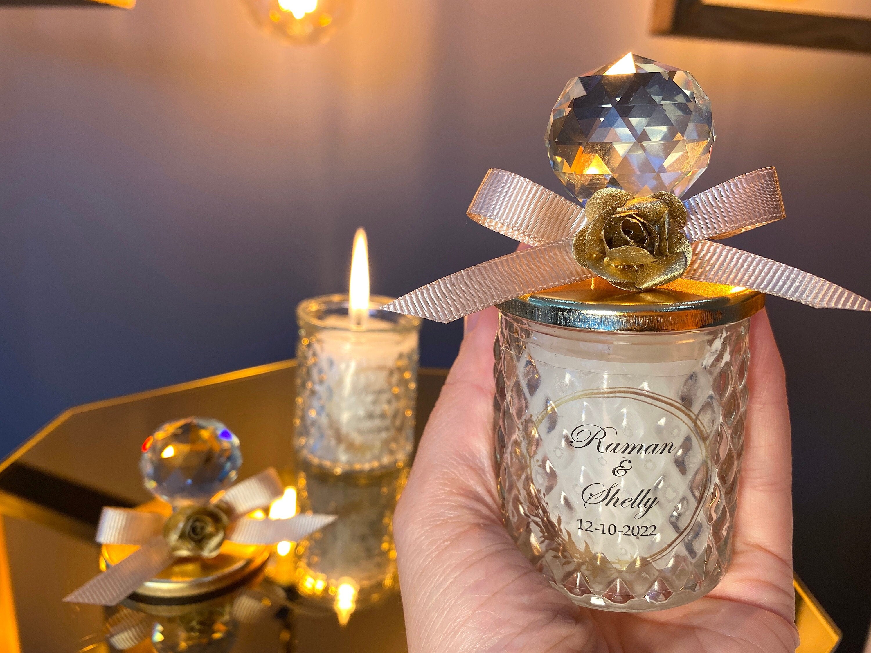 Glass Candle Favor