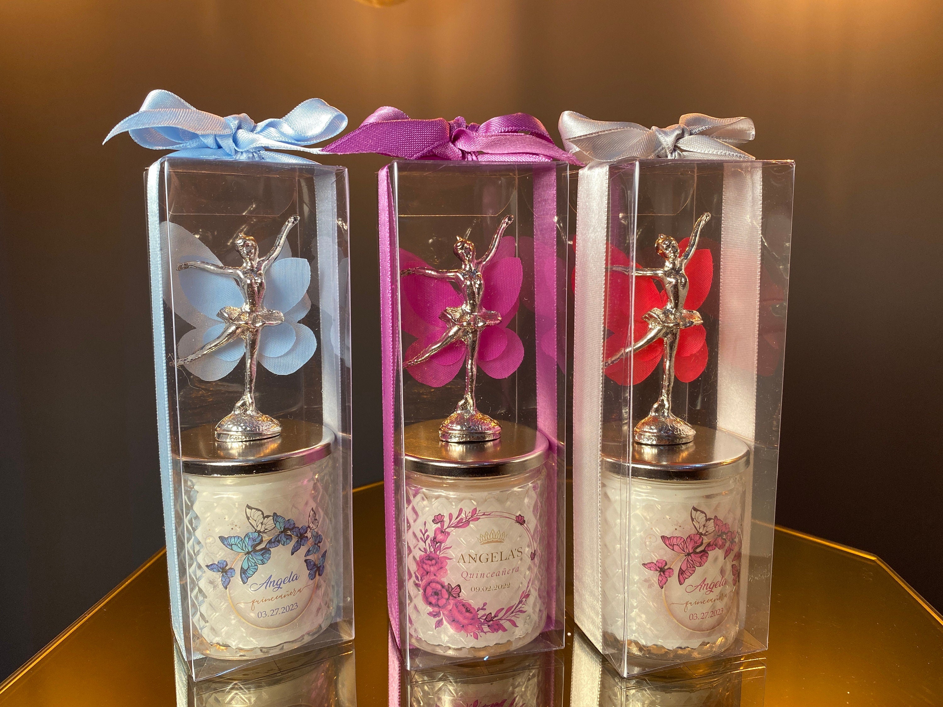 Custom Quinceanera Candle Favors