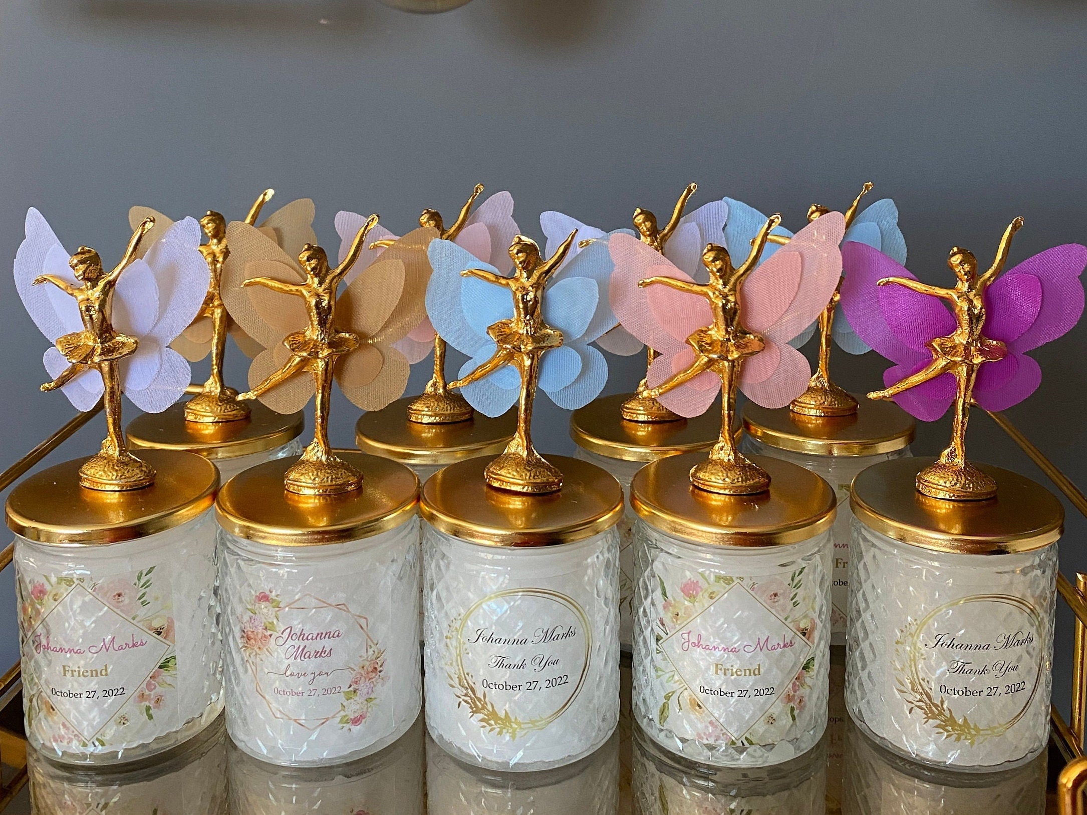 Custom Quinceanera Candle Favors