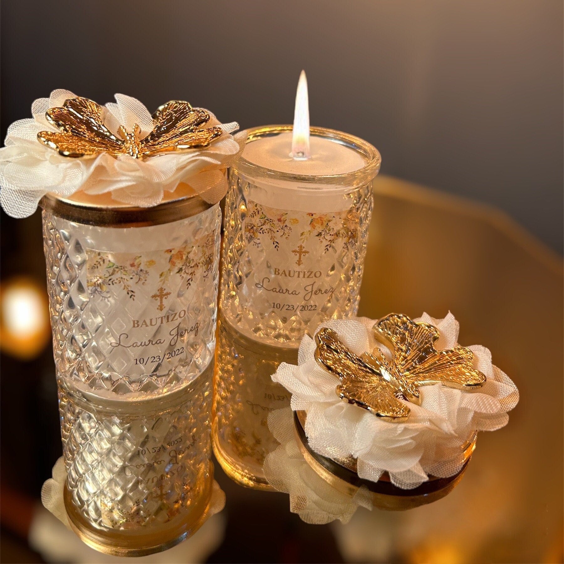 Butterfly Lid Candle Favors