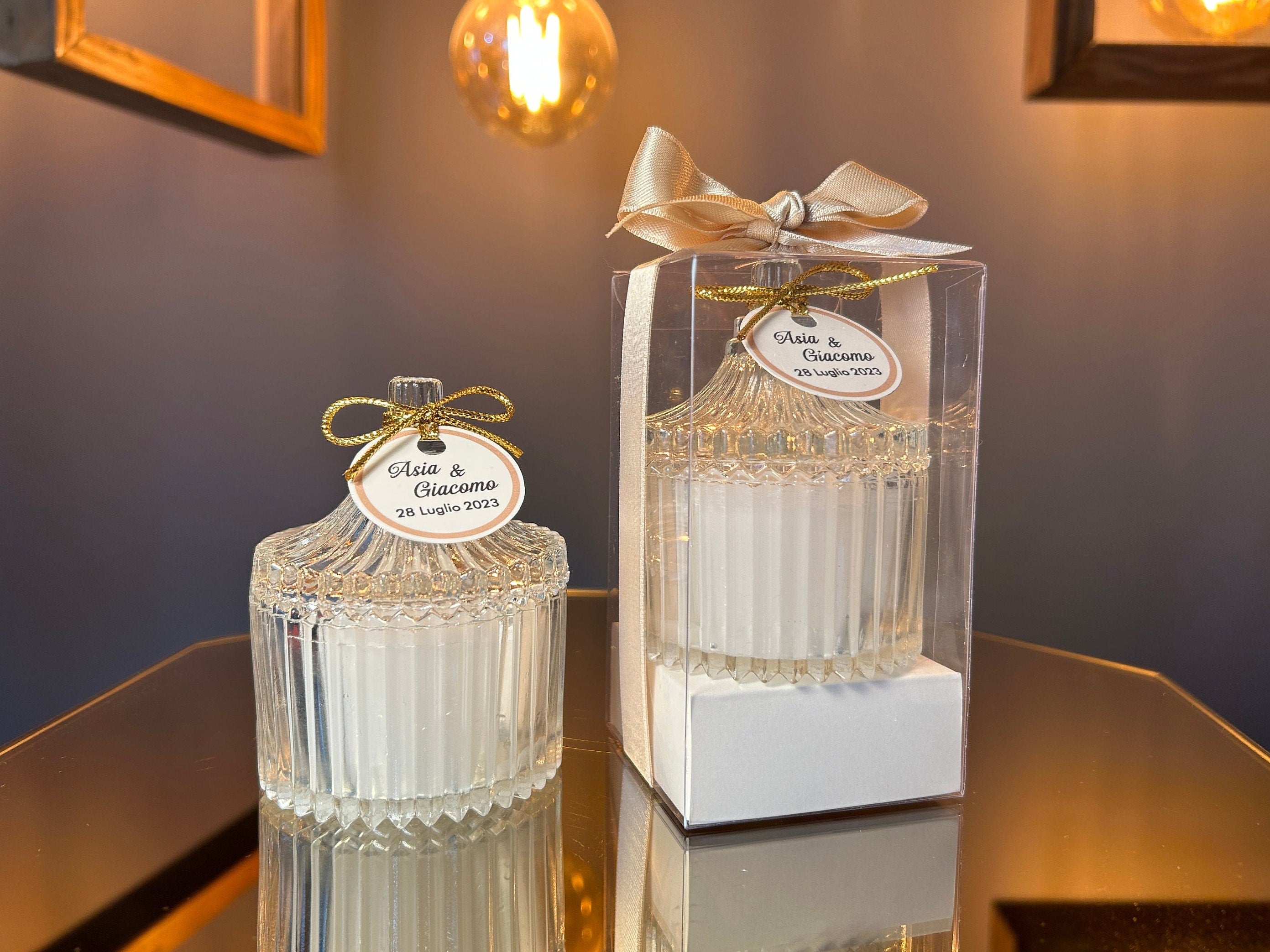 Favors with Golden Ribbon