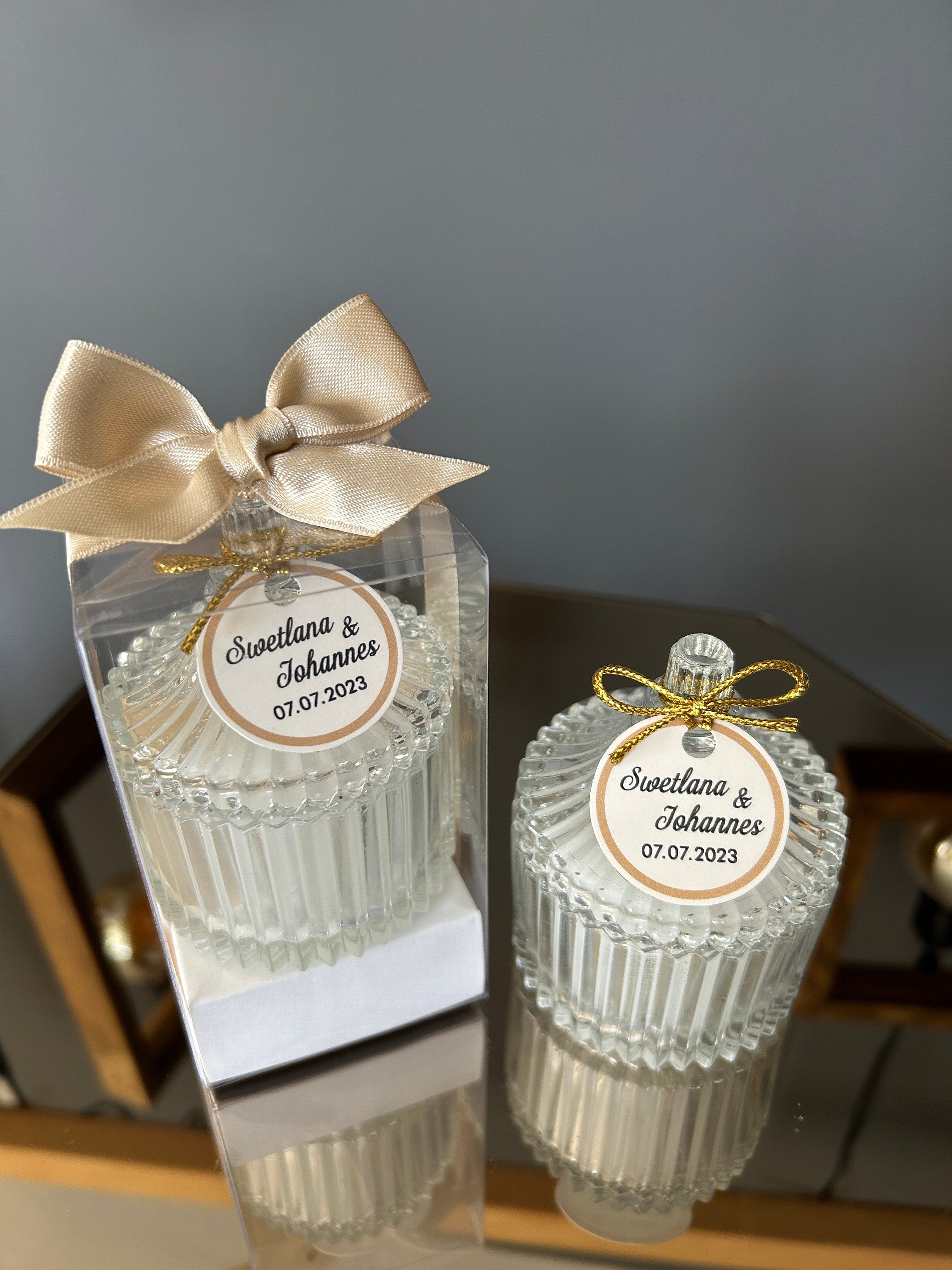 Favors with Golden Ribbon