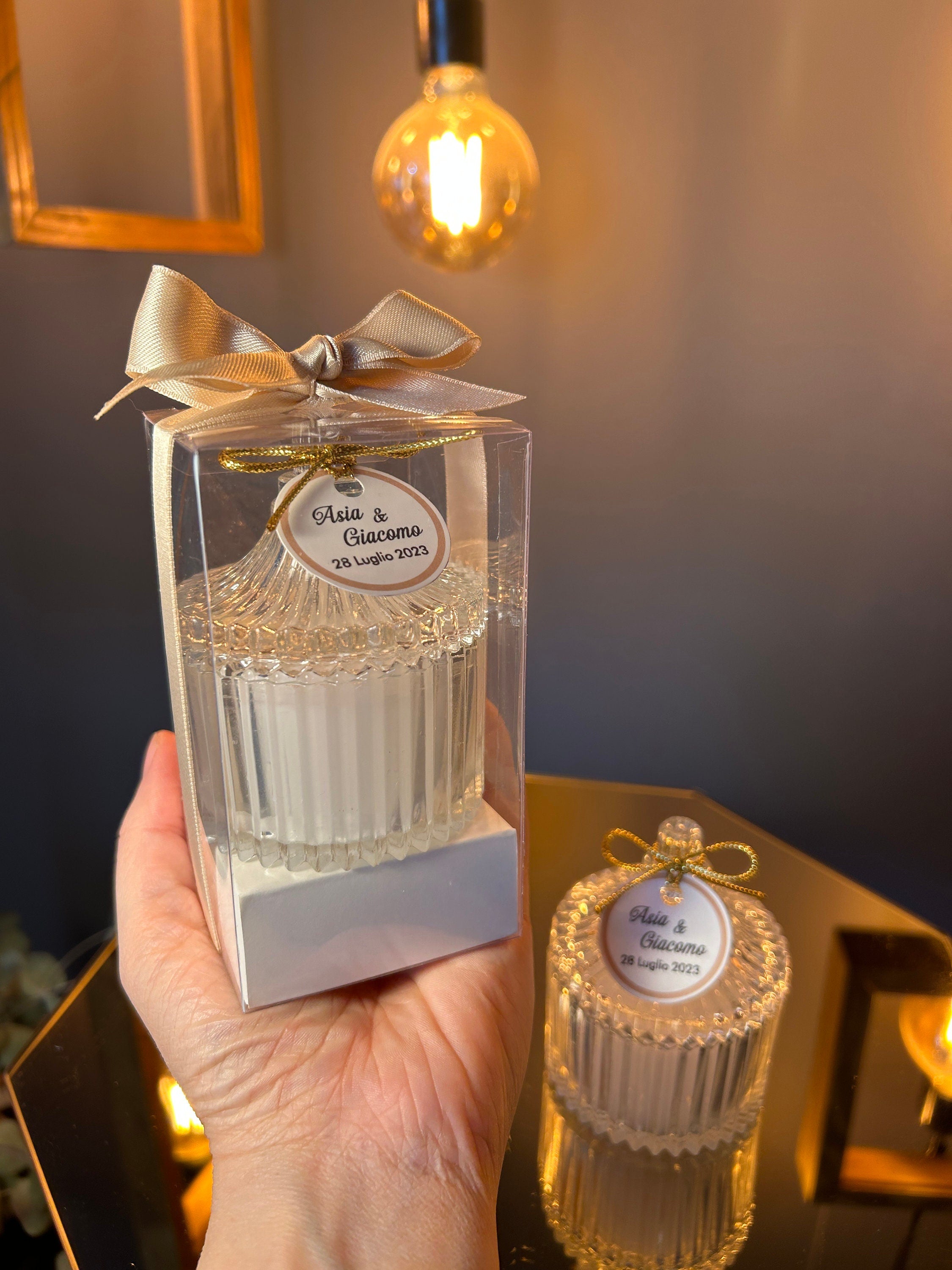Favors with Golden Ribbon