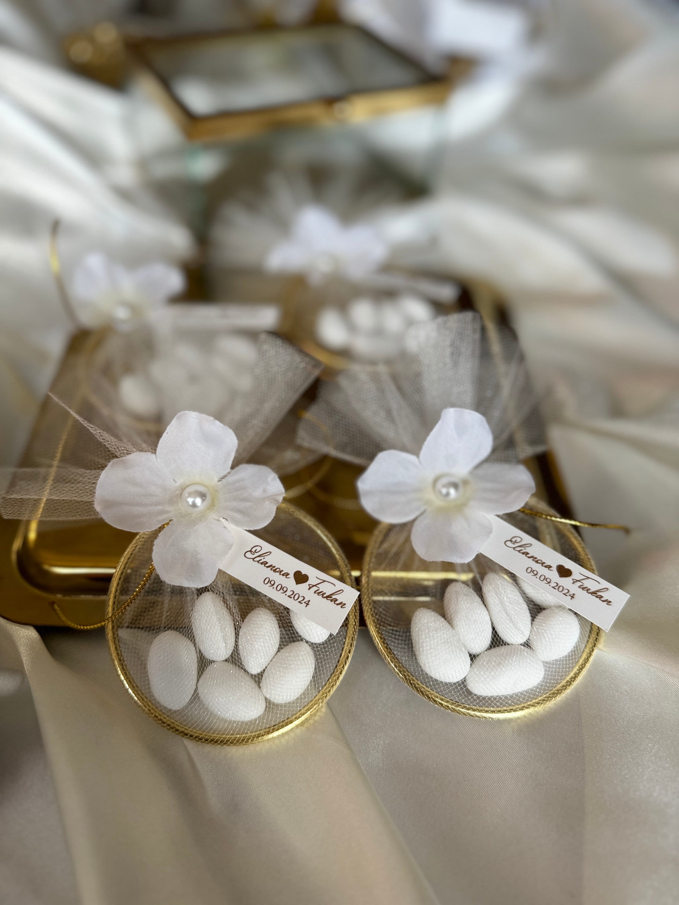 Elegant Personalized Dragee Magnet Favors - Ideal for Weddings & Baby Showers - Customizable for Any Occasion, Buy in Bulk