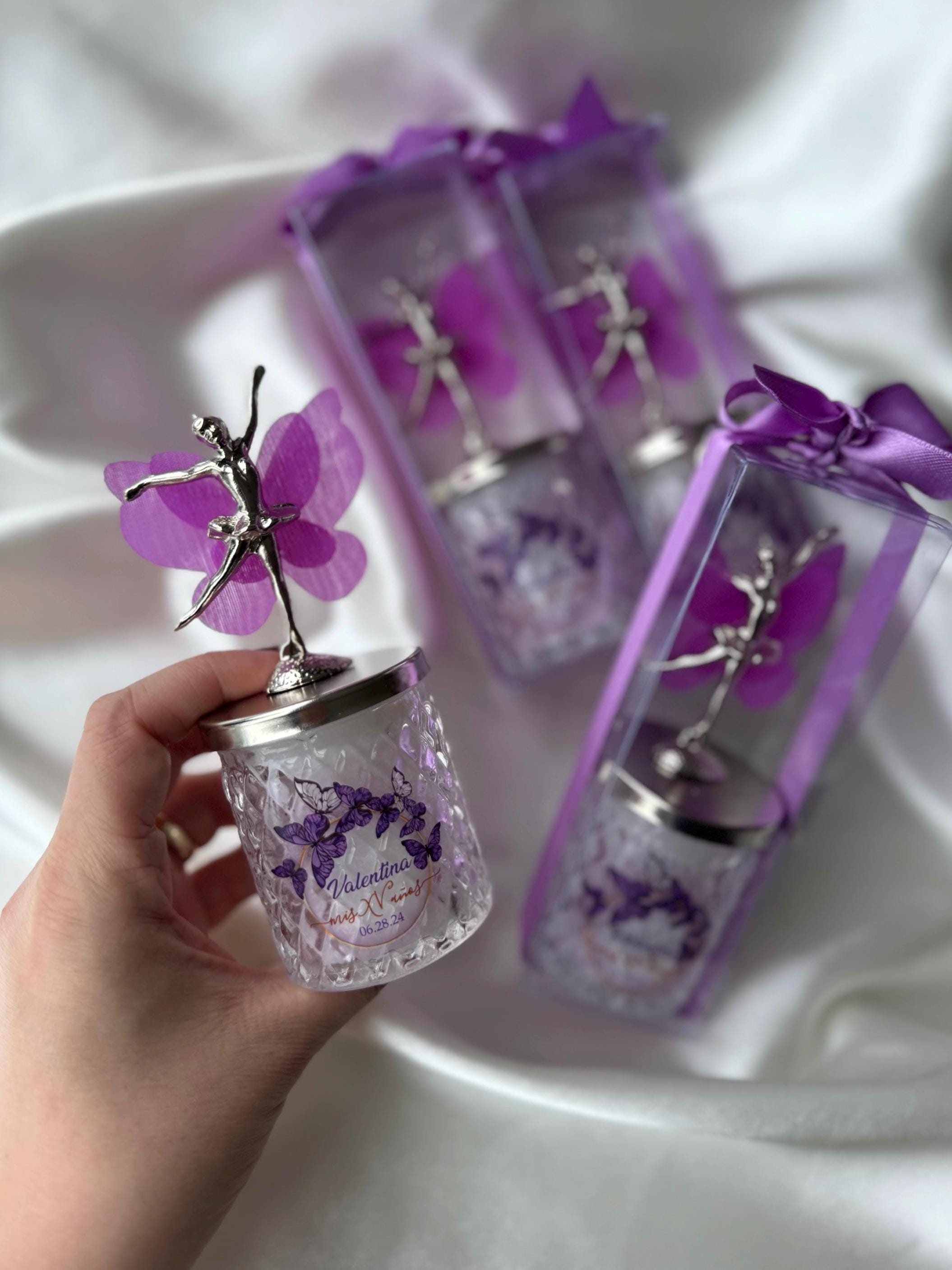 SWEET 16 FAVORS for Guests Quinceanera Purple Butterfly Party Favors . Personalized Gifts for Guests . Perfect Favor for Celebration