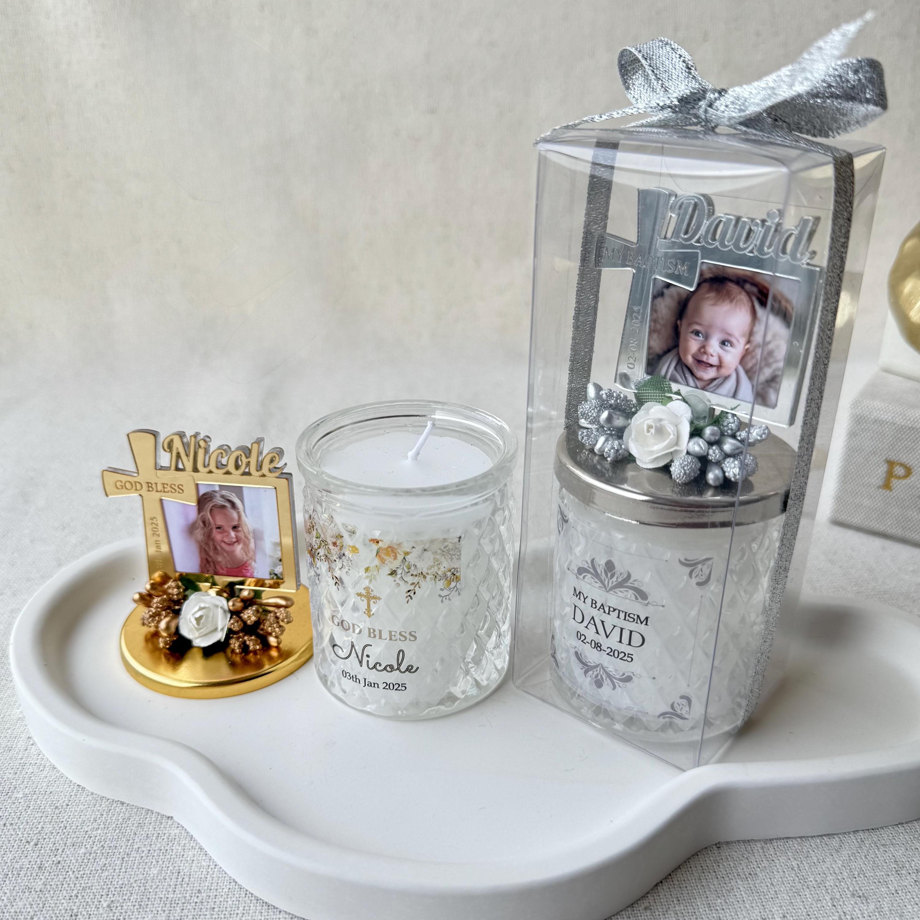 Confirmation Candle Favor – Personalized Cross Gift – Sale for Limited Time