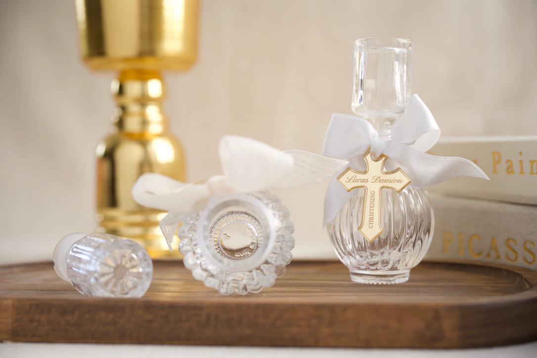 Personalized Empty Holy Water Glass Bottle, Baptism Favors, Holy Communion Favor for Guests, 50 cc Blessed Holy Water Bottle, Religious Gift