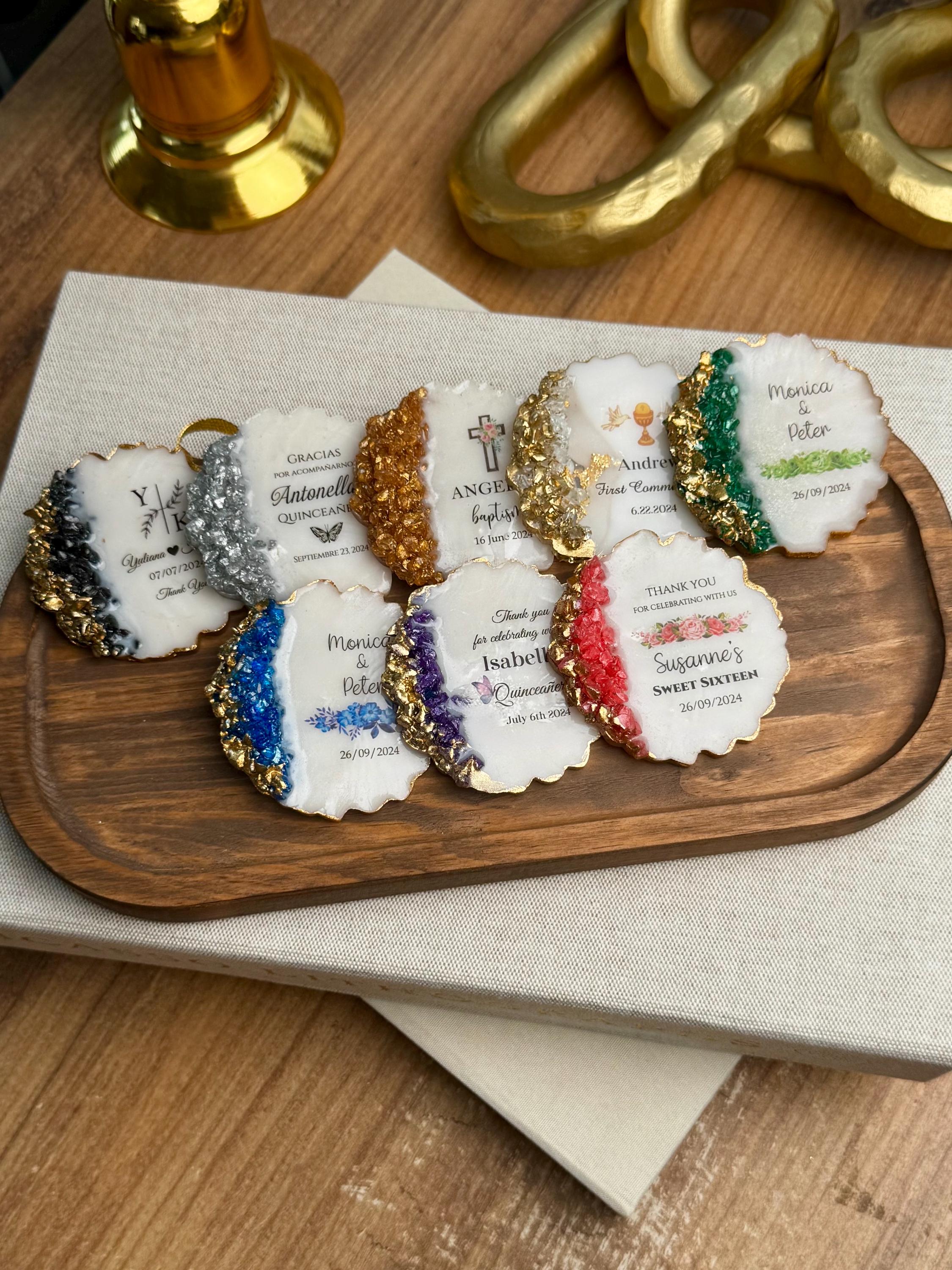 Mis Quince Años Magnet Favors, Quinceañera Fridge Magnet Favors, Elegant Sweet 16 Party Favor for Guests , Custom Magnet Sweet 15