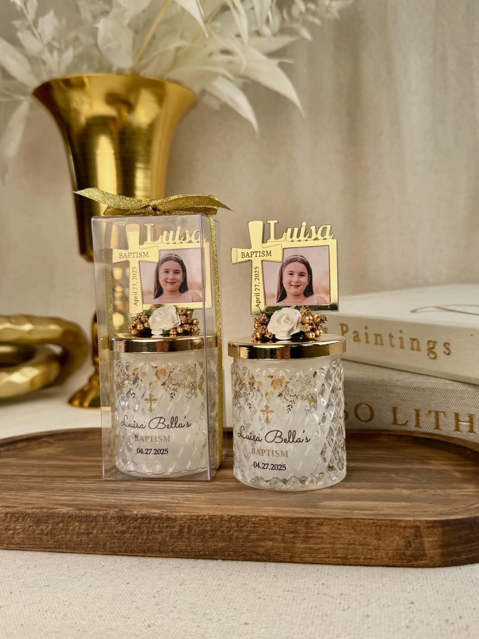 Confirmation Candle Favor – Personalized Cross Gift – Sale for Limited Time