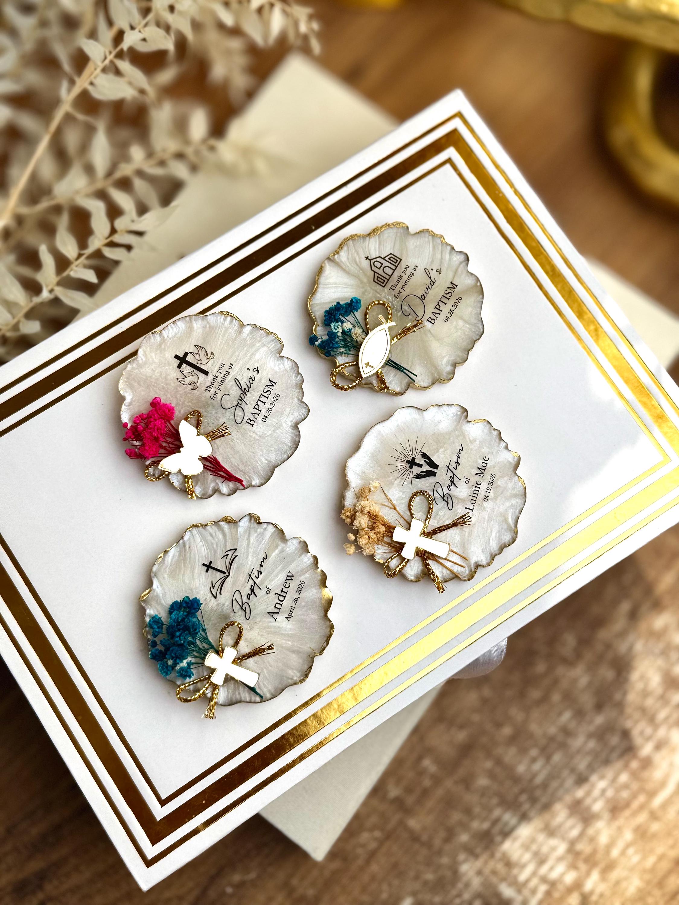 Baptism gift, Keepsake for baptism, Baptism favors, Communion favor, Christening favors, Confirmation, Dedication, Fridge magnet