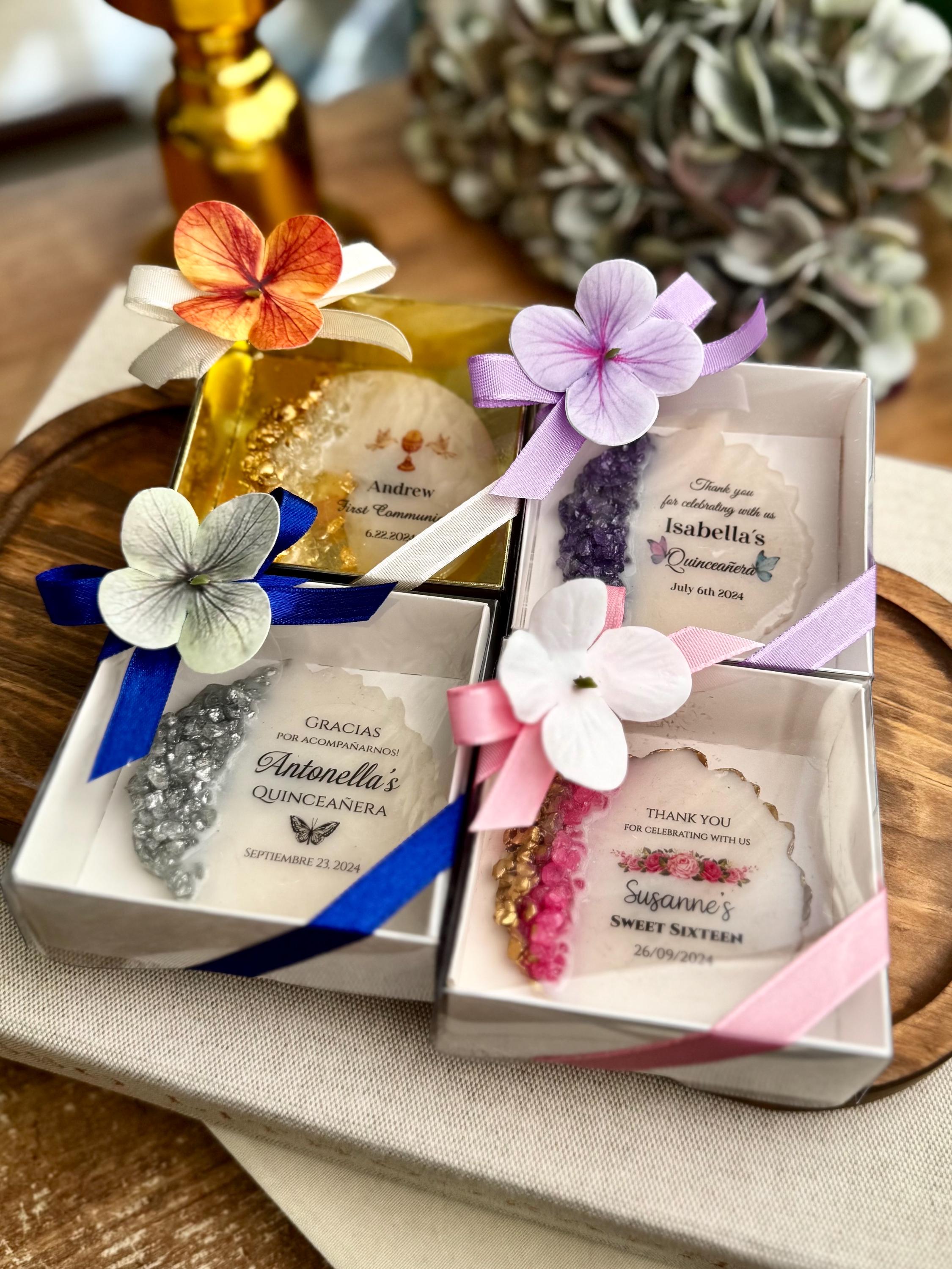 Personalized Quinceañera Favor Crystal Butterfly Design Thank You Magnet Collection Elegant Touch Amethyst Accent Special Event Token Beautiful Display Piece Custom Memory Keepsake Unique Gift Creation Handcrafted