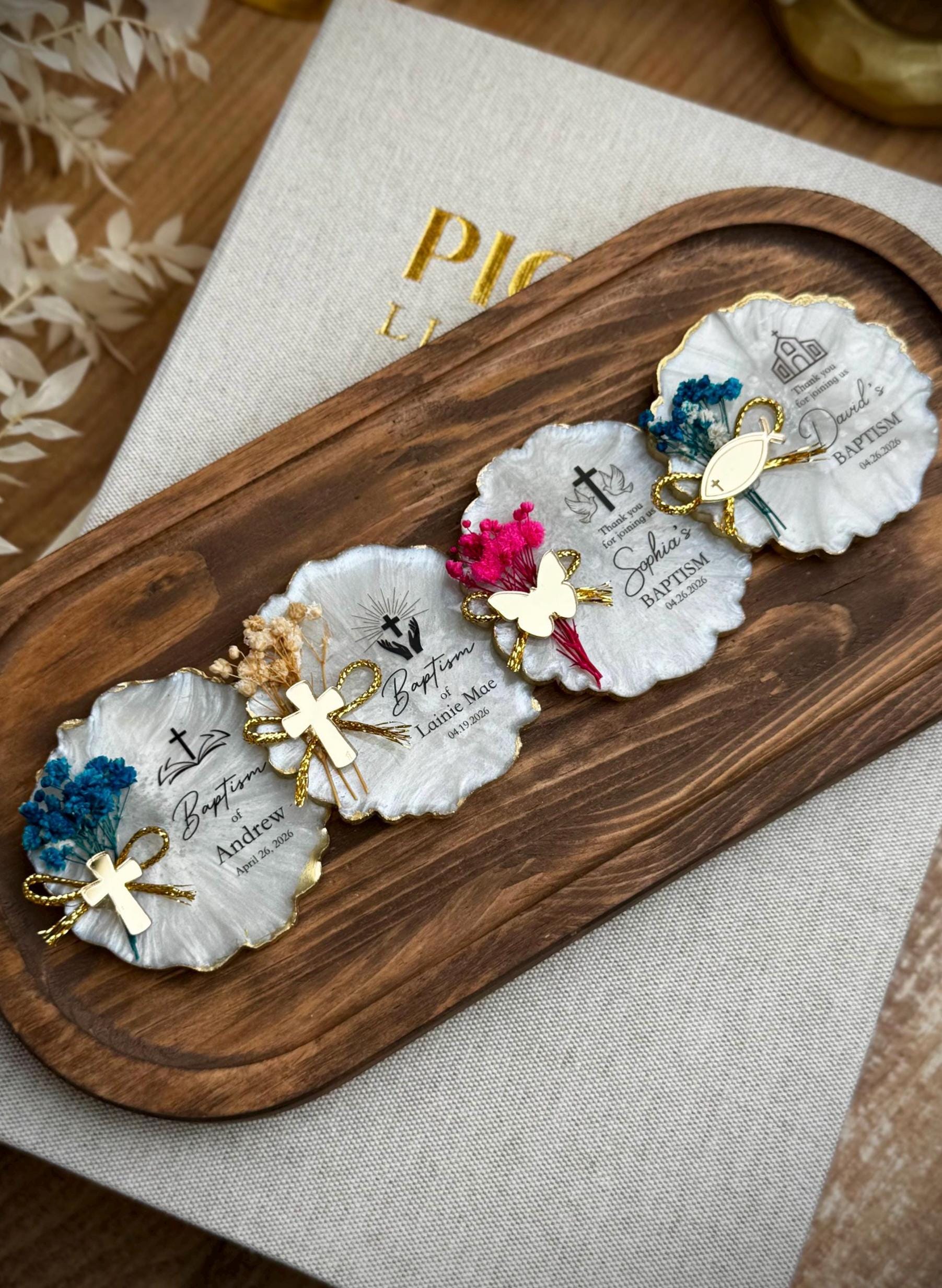 Baptism gift, Keepsake for baptism, Baptism favors, Communion favor, Christening favors, Confirmation, Dedication, Fridge magnet