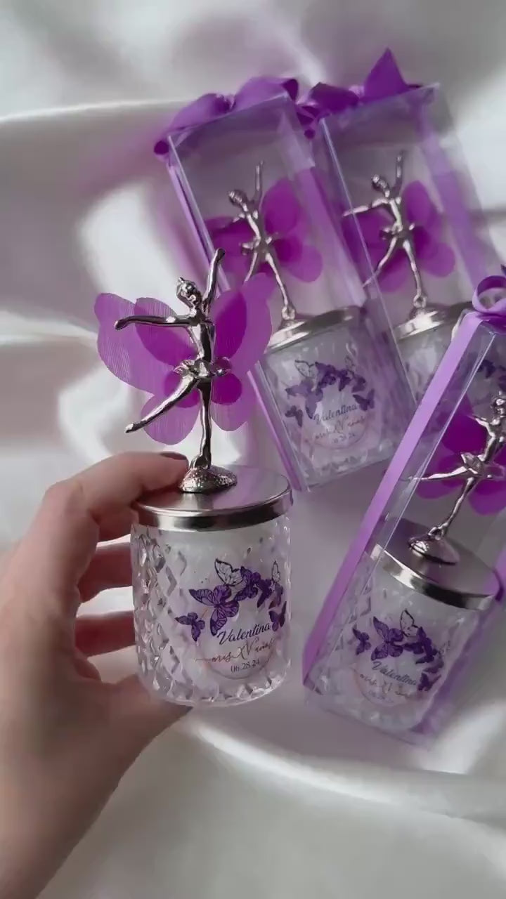 SWEET 16 FAVORS for Guests  Quinceanera Purple Butterfly Party Favors . Personalized Gifts for Guests . Perfect Favor for Celebration