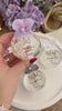 Custom Hydrangea Decoration Wedding Favor Glass Container Party Gift Elegant Design Pearl Accent Floral Detail Wedding Keepsake Guest Favor