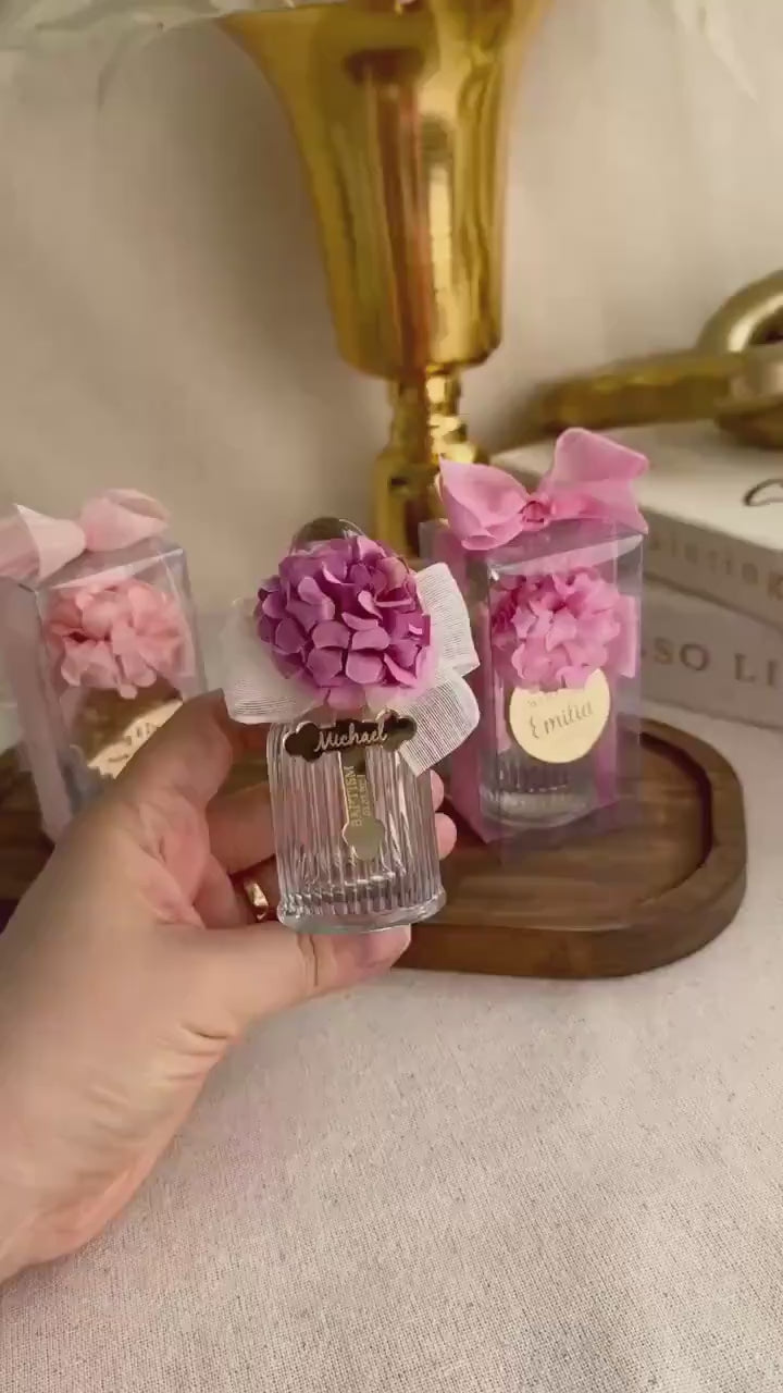 Communion Keepsake Bottle Favor Box Holy Water Gift Set Mirror Tag Custom Engraving Religious Symbol Christening Favor Ribbon Decoration