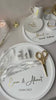 Handmade Engagement & Groom’s Coffee Tray Set – Personalized with Gold Foil, Söz Nişan Tepsisi Damat Kahve Tepsisi, Verlobungstablett