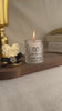 Personalized Wedding Favor Candle Gift Box Presentation Mirror Topper Gold Accent Jar Decoration Luxury Keepsake Bridal Memento Guest Gift